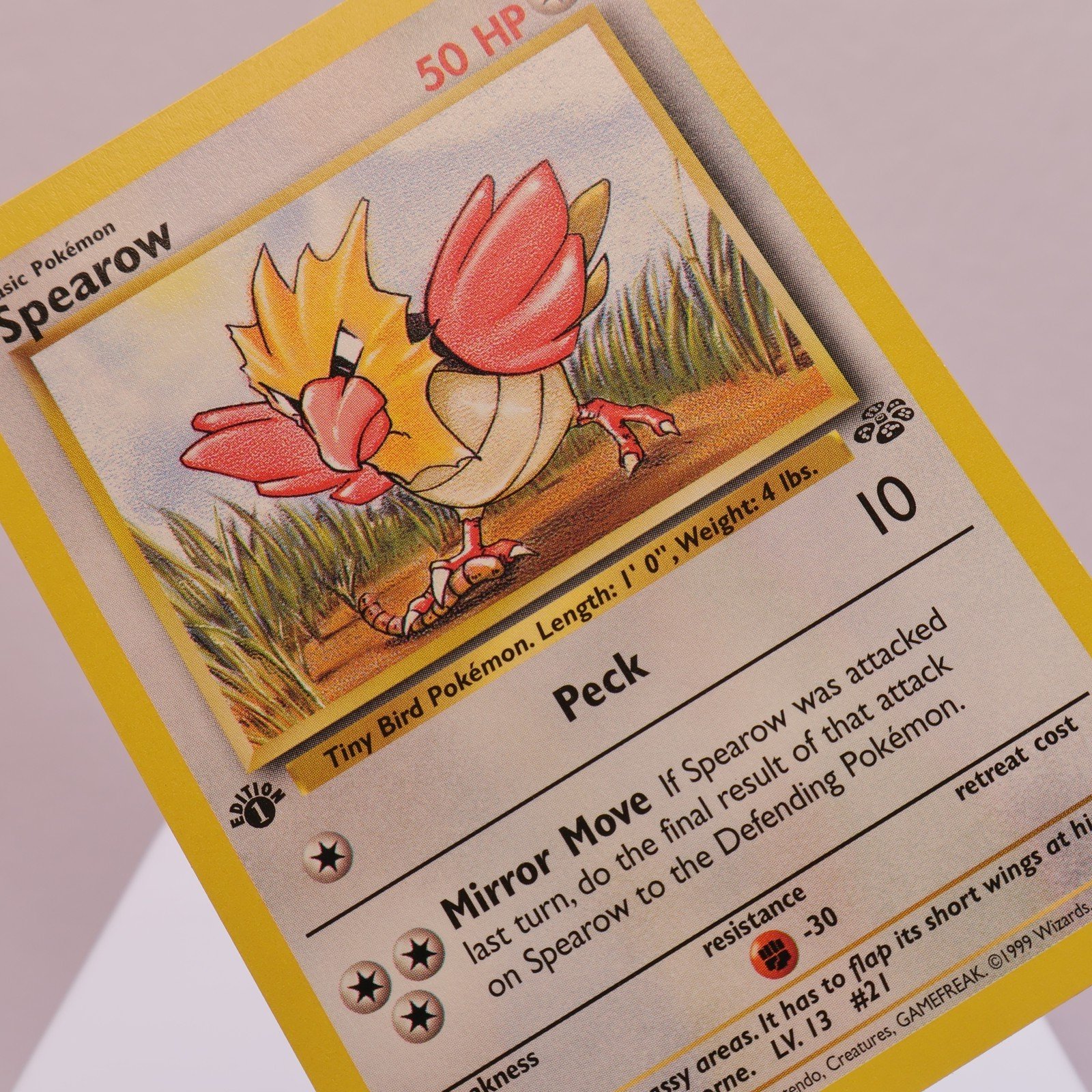 Pokemon TCG – Spearow 62/64 Jungle Common 1st Edition WOTC 1999 – EXC/NM