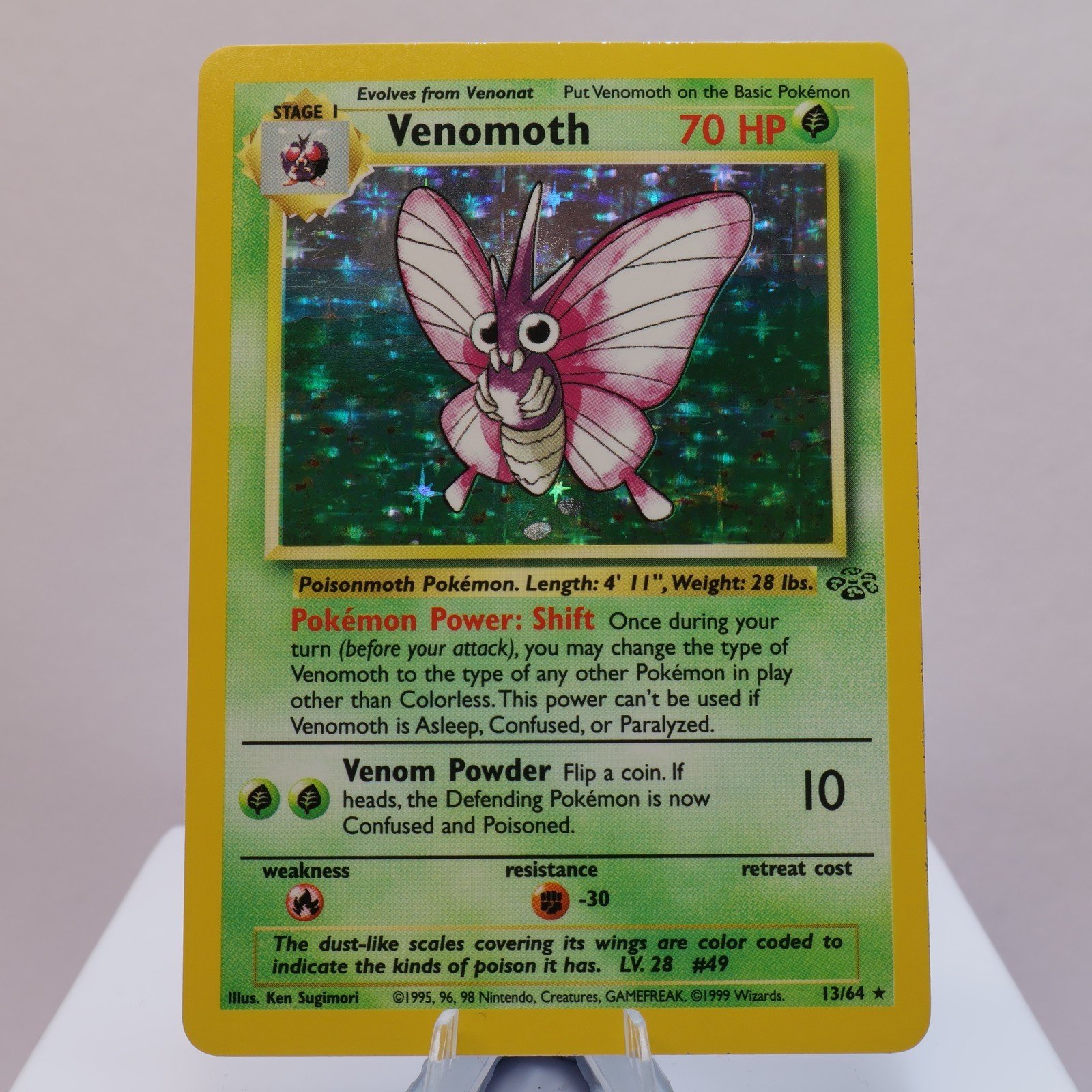 Pokemon TCG Venomoth 1364 Jungle Holo Rare WOTC 1999 EXCNM 167830364466 2