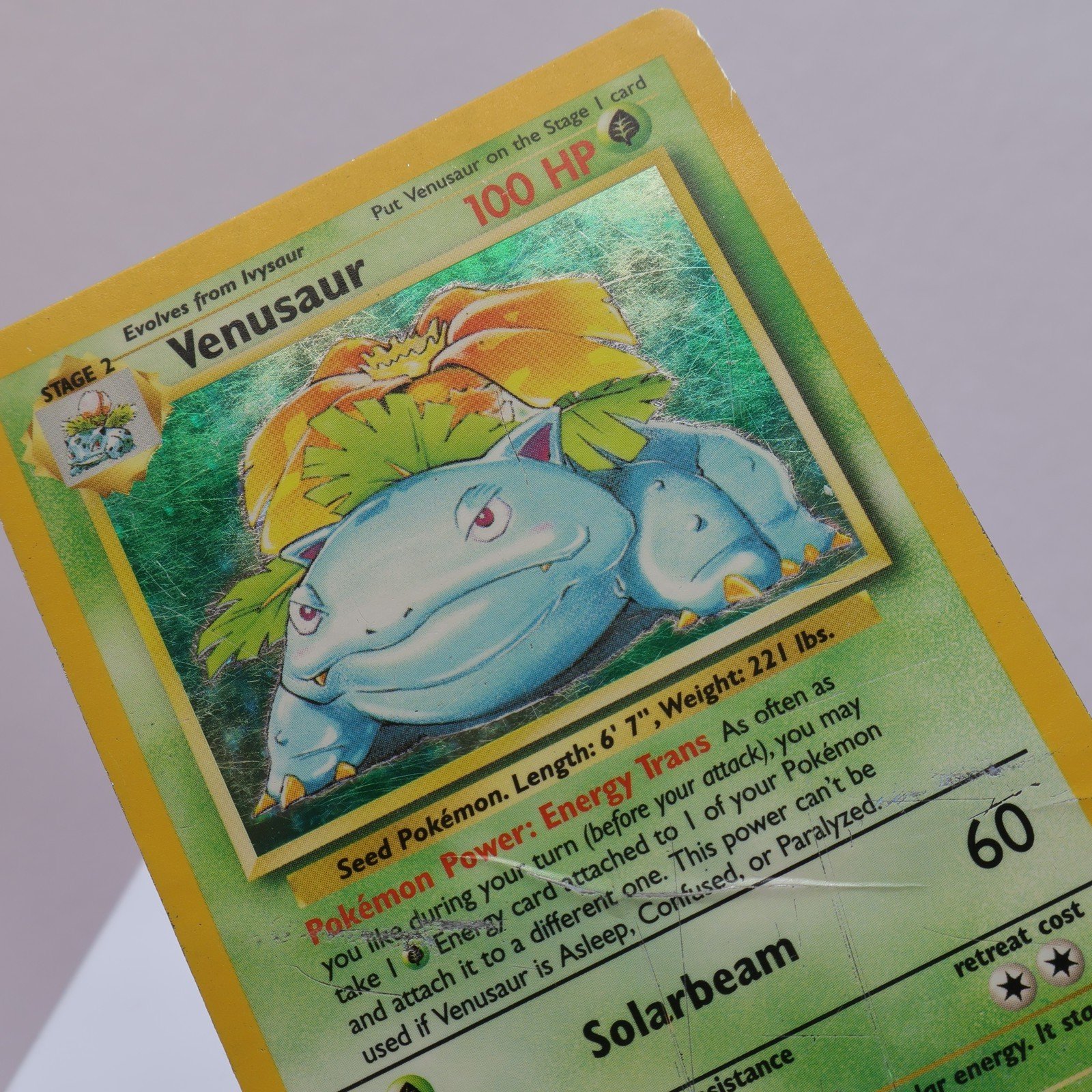 Pokemon TCG – Venusaur 15/102 Base Set Holo Rare  WOTC 1999 – HP