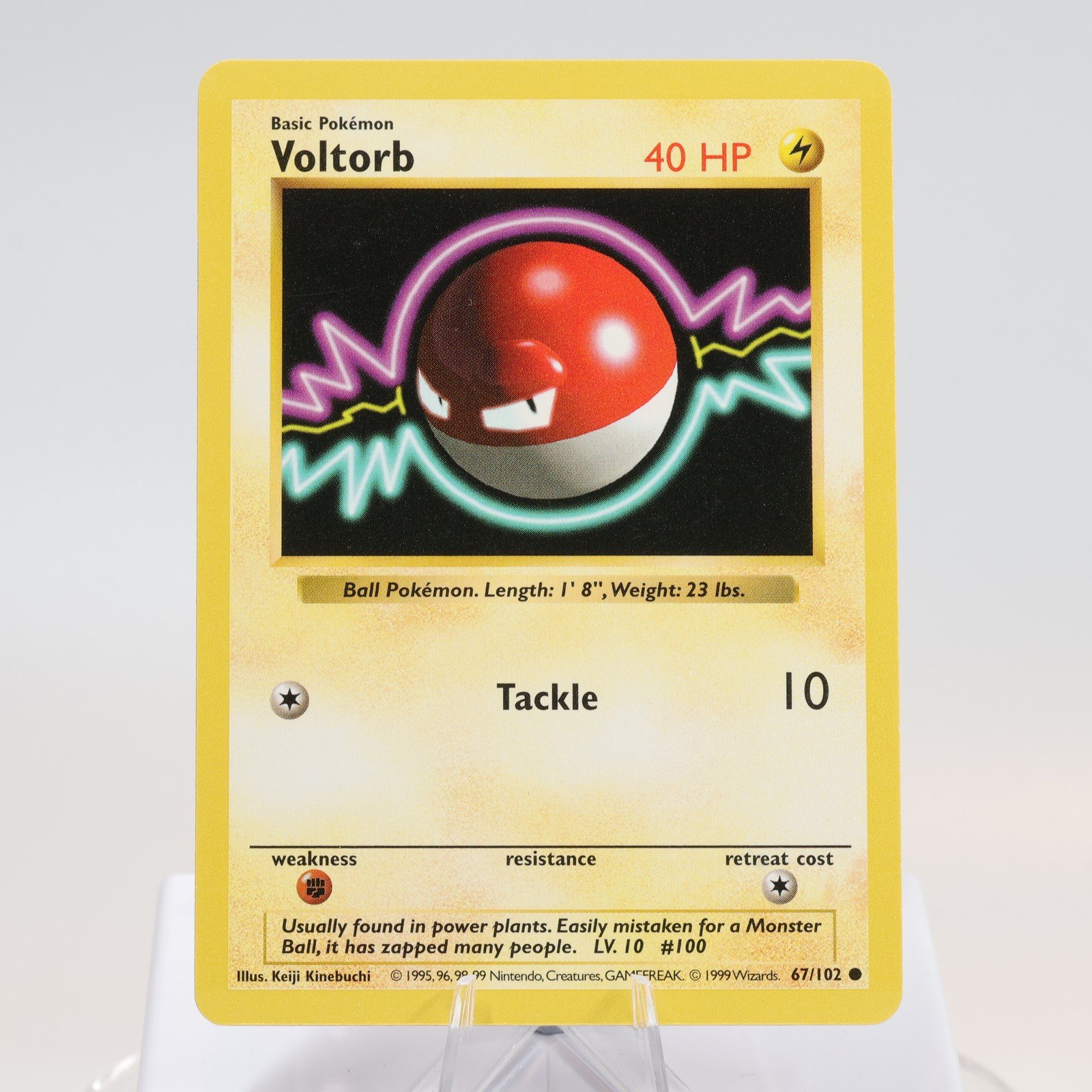Pokemon TCG Voltorb 67102 Base Set Common Shadowless WOTC 1999 EXCNM 168144948266 2