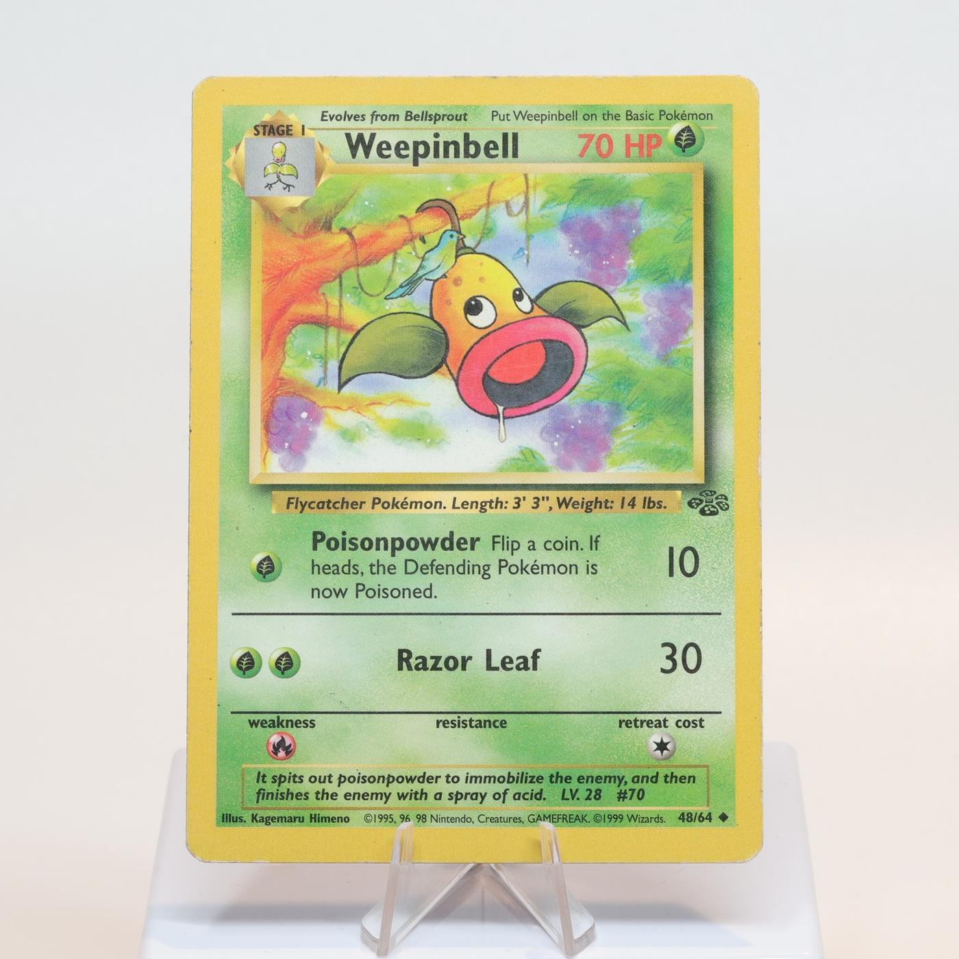 Pokemon TCG Weepinbell 4864 Jungle Uncommon WOTC PL 168232466166 2