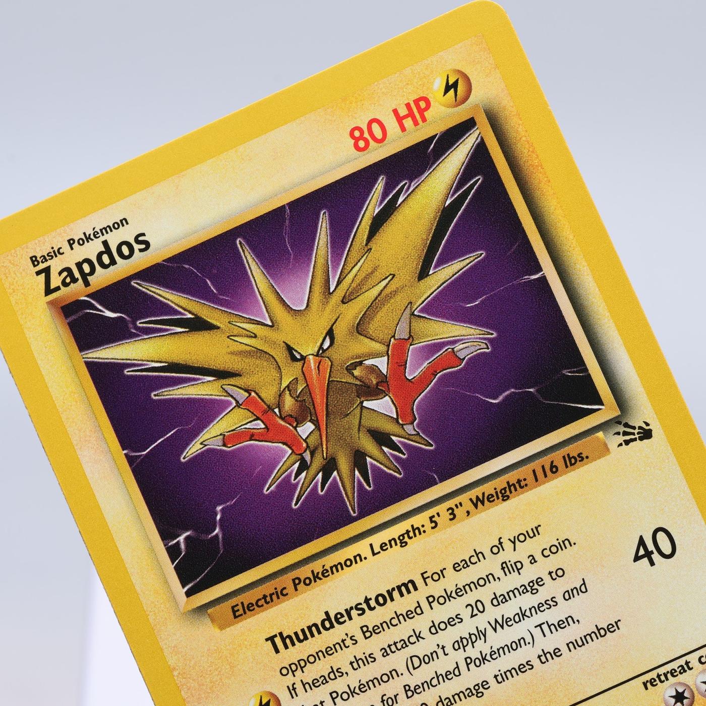 Pokemon TCG Zapdos 3062 Fossil Rare WOTC NMM 168421188146