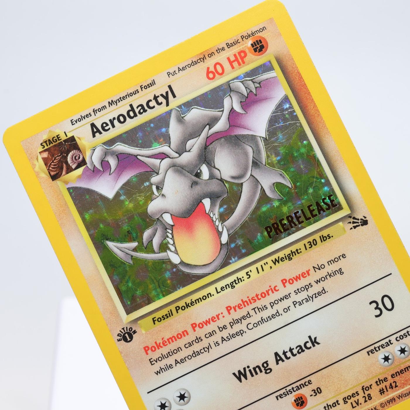 Pokemon TCG Aerodactyl 162 Fossil Holo Rare 1st Edition WOTC EXC 168327252497