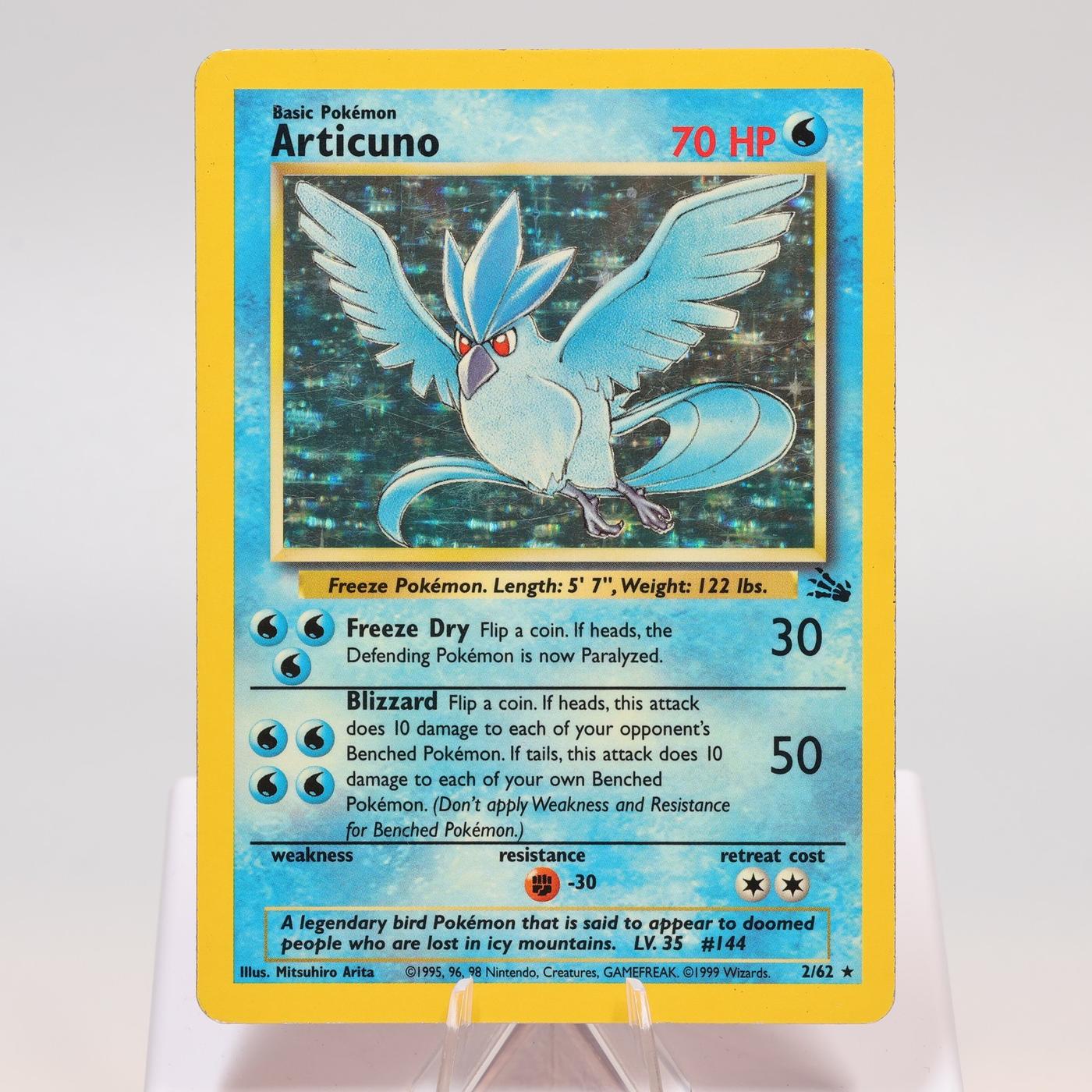 Pokemon TCG Articuno 262 Fossil Holo Rare WOTC PL 168411843607 2