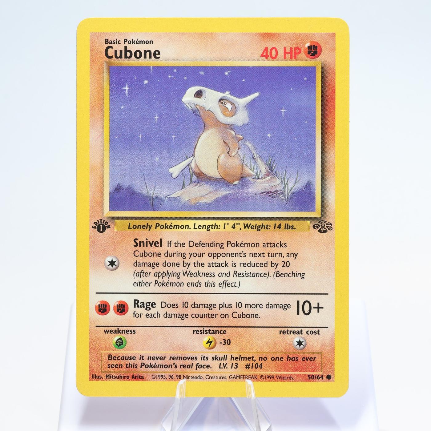 Pokemon TCG Cubone 5064 Jungle Common 1st Edition WOTC MP 168300703677 2