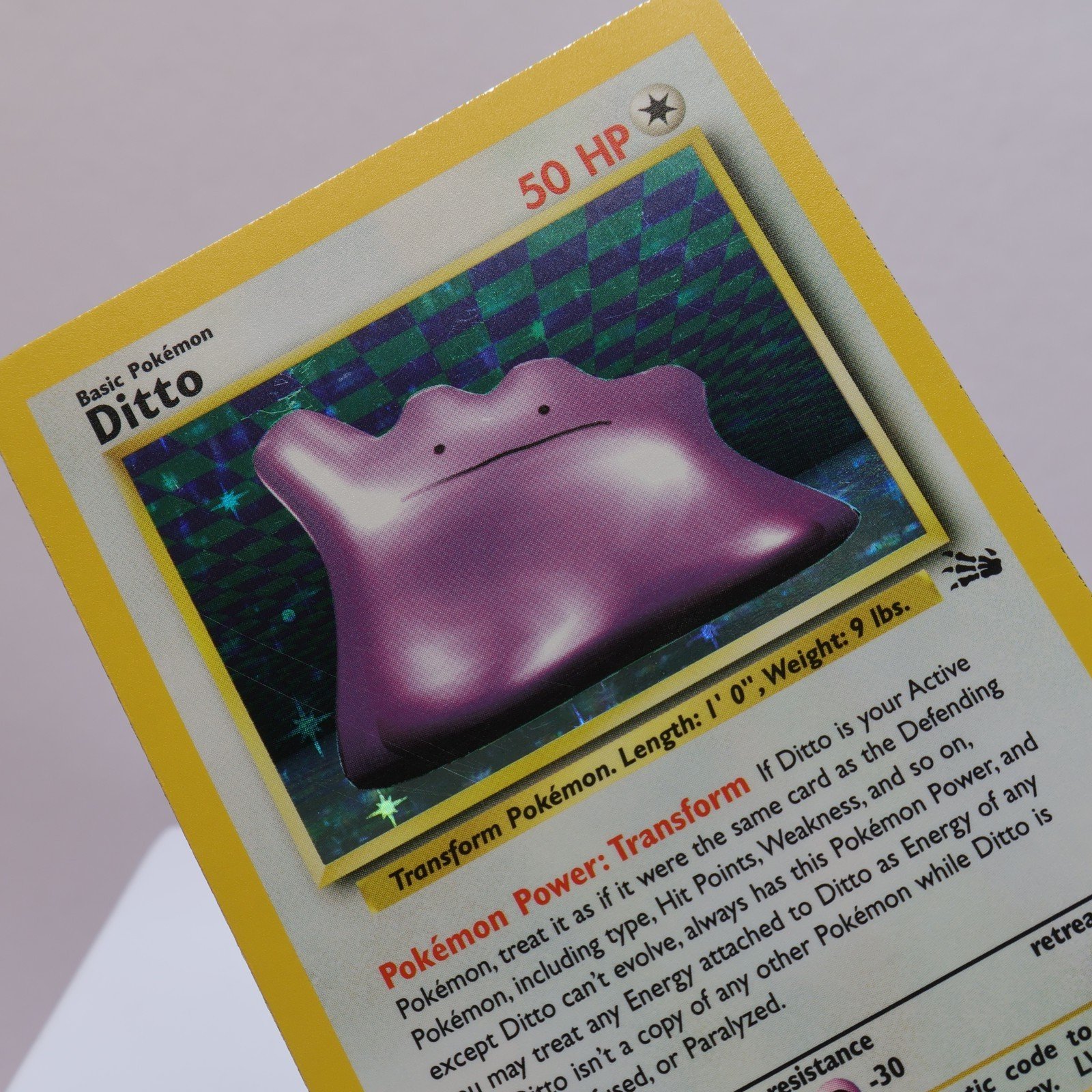 Pokemon TCG Ditto 362 Fossil Holo Rare WOTC 1999 EXC 167830364417