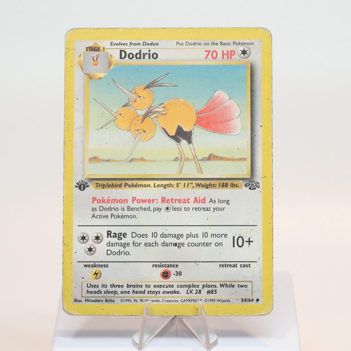 Pokemon TCG Dodrio 3464 Jungle Uncommon 1st Edition WOTC HP 168232466097 2