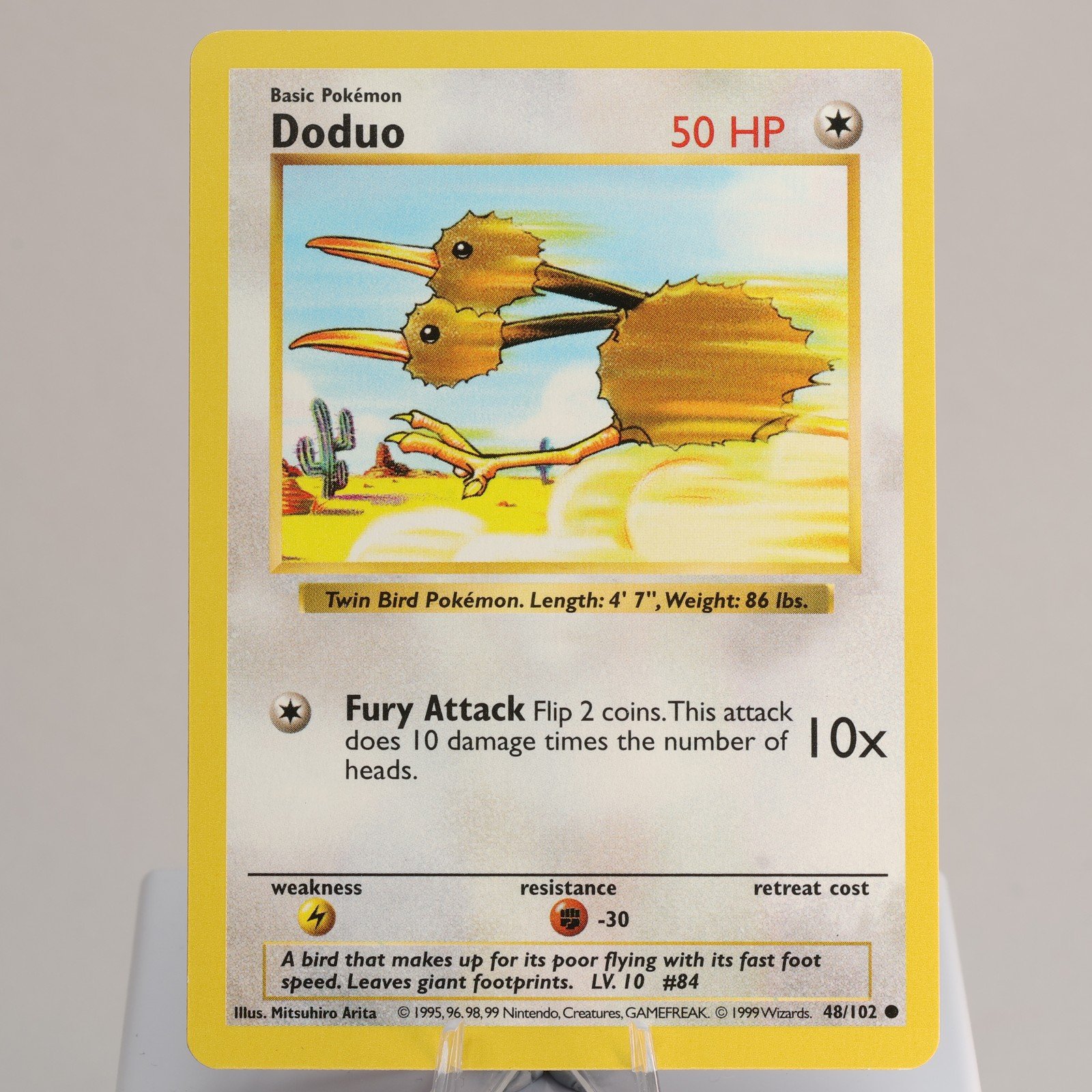 Pokemon TCG Doduo 48102 Base Set Common Shadowless WOTC 1999 EXCNM 168006227437 2