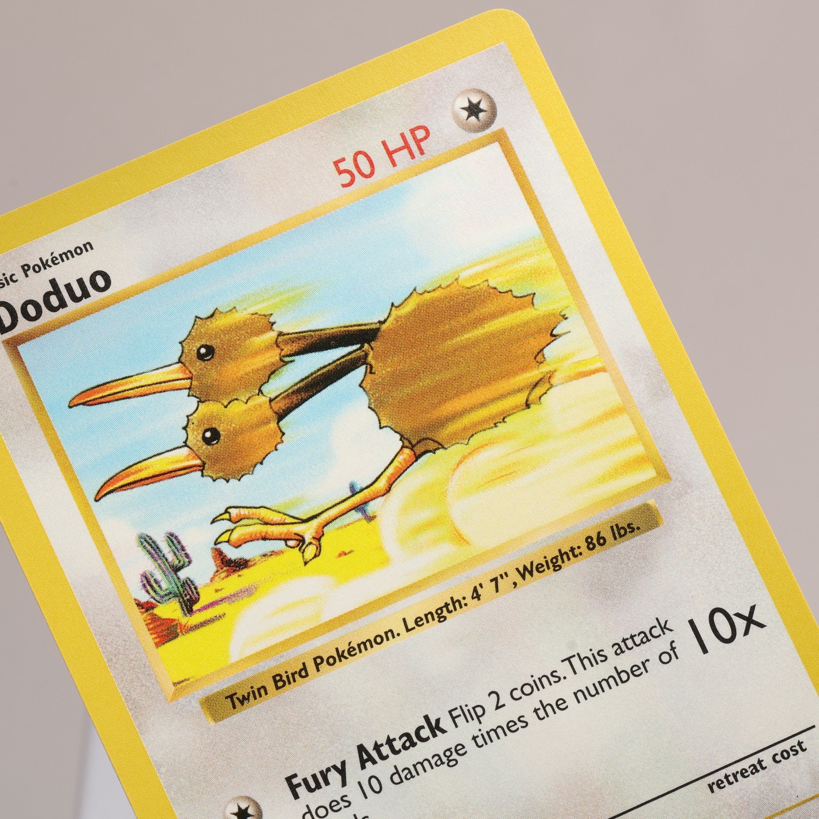 Pokemon TCG – Doduo 48/102 Base Set Common Shadowless WOTC 1999 – EXC/NM