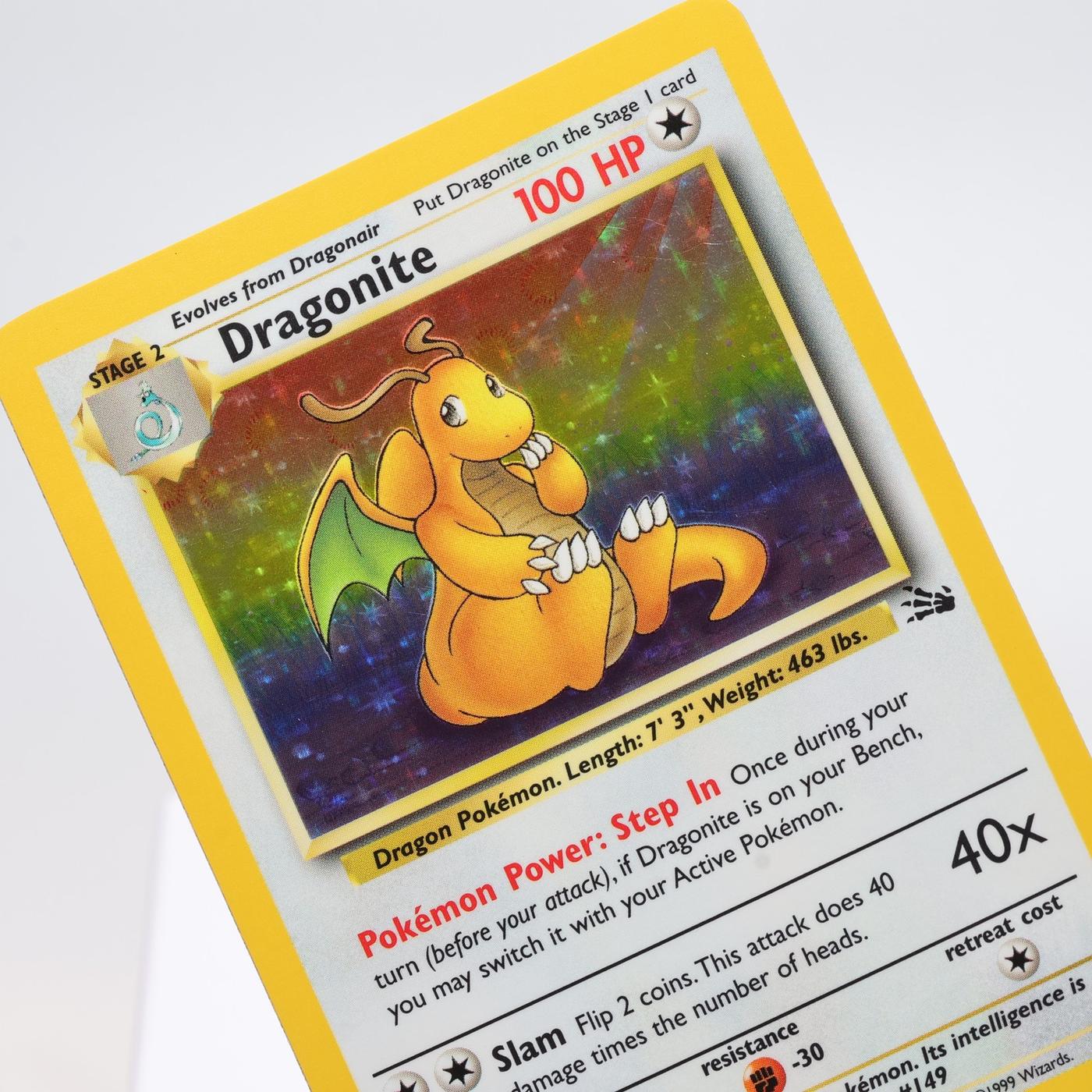 Pokemon TCG – Dragonite 4/62 Fossil Holo Rare  WOTC – EXC/NM