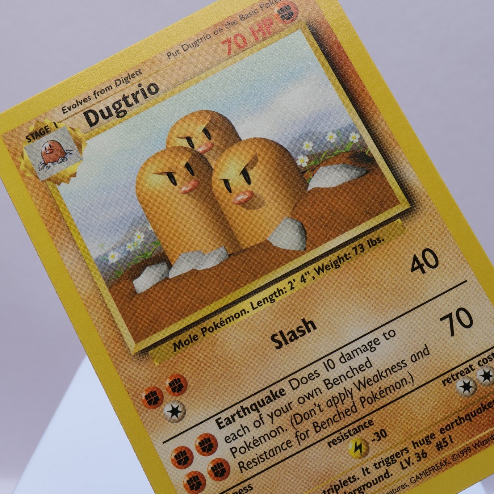 Pokemon TCG Dugtrio 19102 Base Set Rare WOTC 1999 NM 167710747797