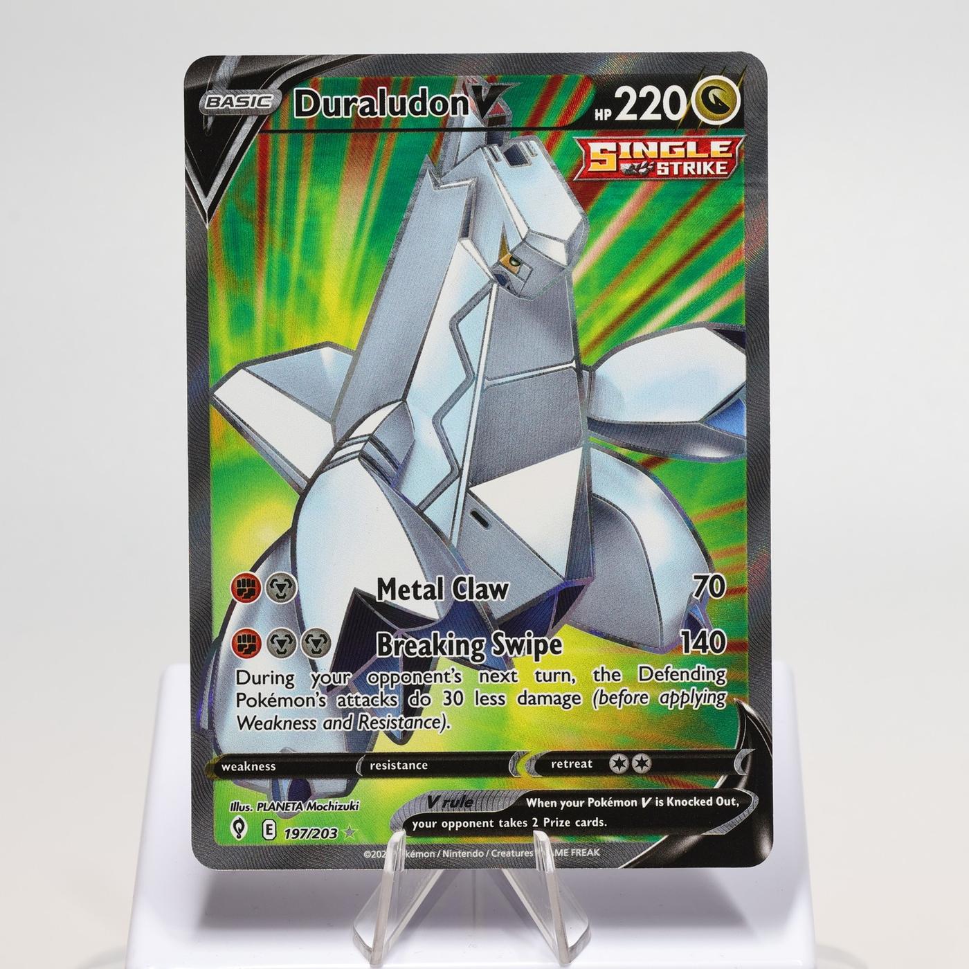 Pokemon TCG Duraludon V 197203 Evolving Skies Full Art NMM 168287250387 2