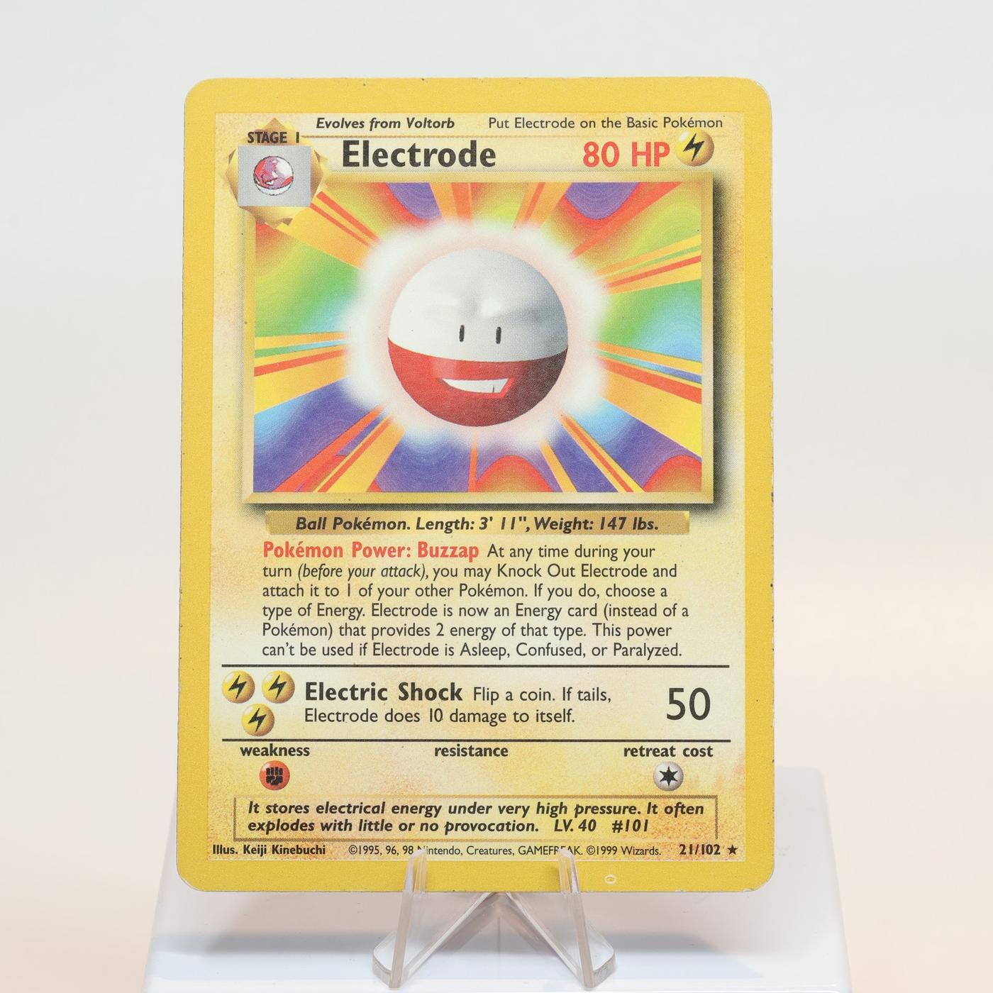 Pokemon TCG Electrode 21102 Base Set Rare WOTC PL 168232466137 2