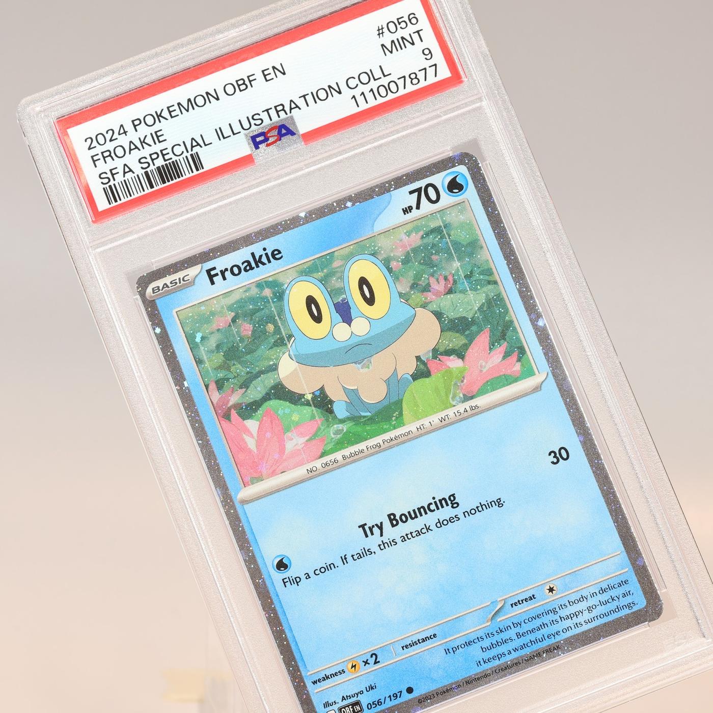 Pokemon TCG -Froakie 05/197 Obsidian Flames Cosmos Holo  – PSA 9 MINT