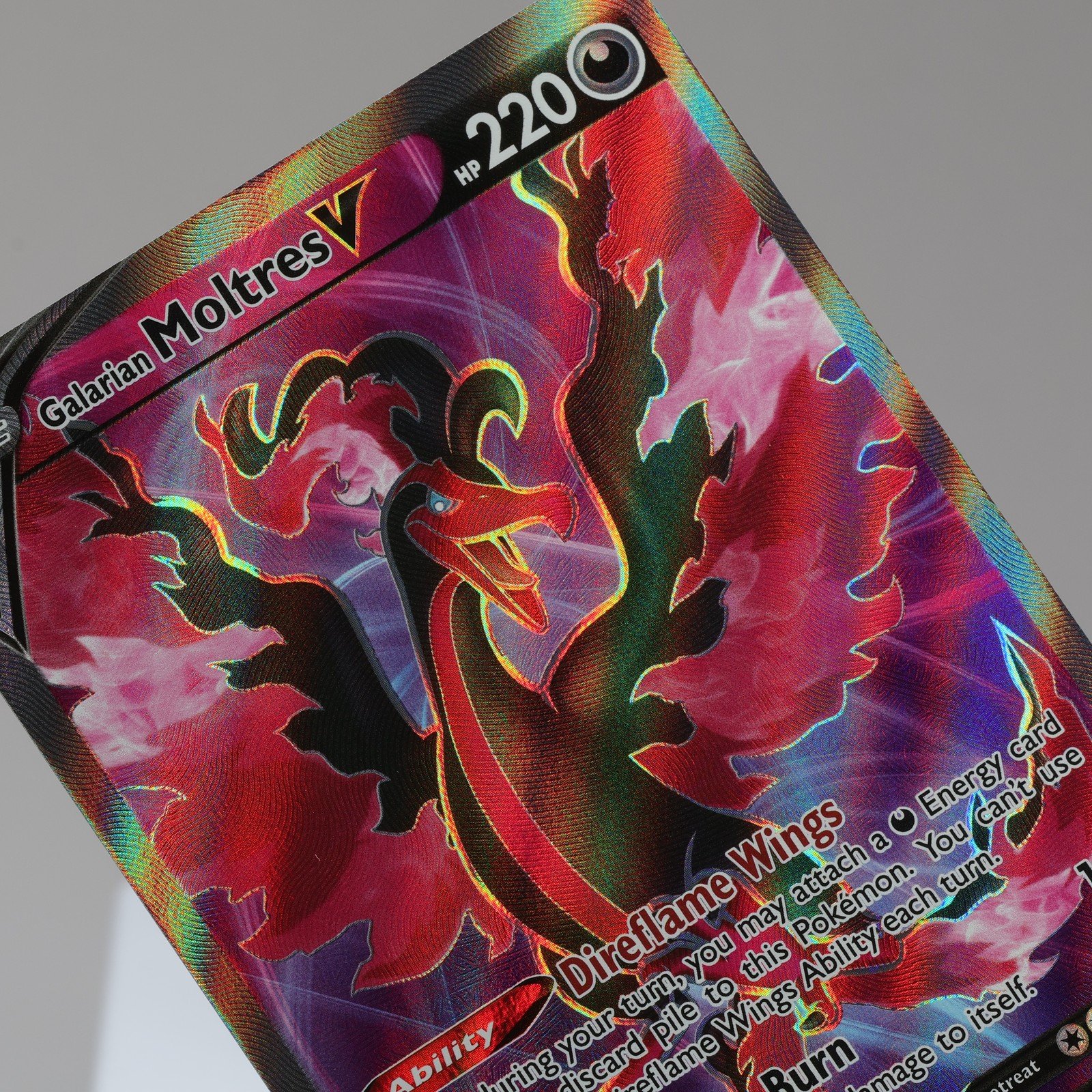 Pokemon TCG Galarian Moltres V 176198 Chilling Reign Full Art NMM 167950658997