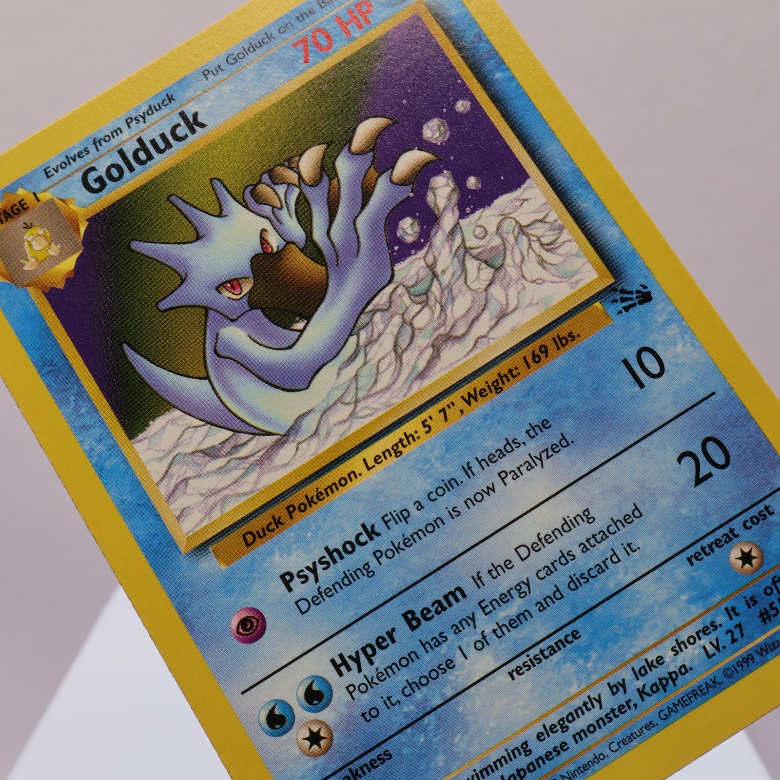 Pokemon TCG – Golduck 35/62 Fossil Uncommon  WOTC 1999 – EXC/NM