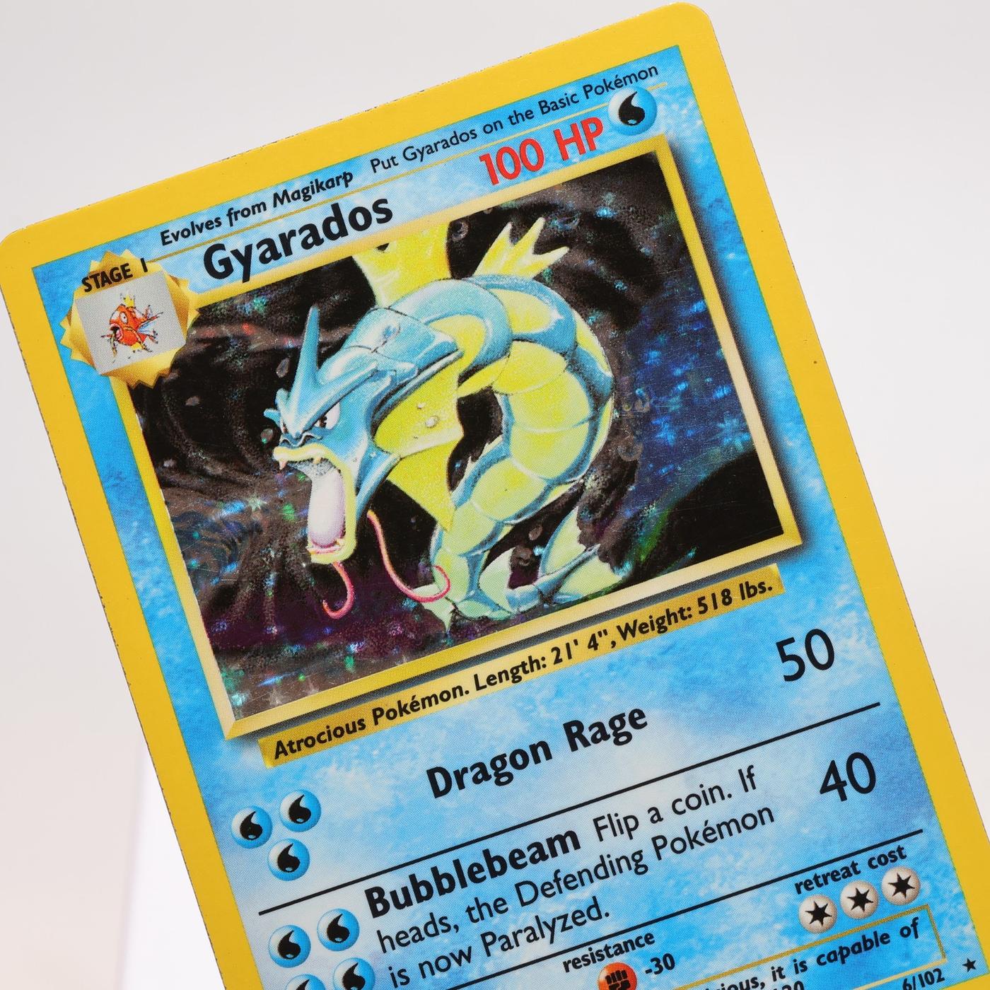 Pokemon TCG Gyarados 6102 Base Set Holo Rare WOTC EXC 168325203347