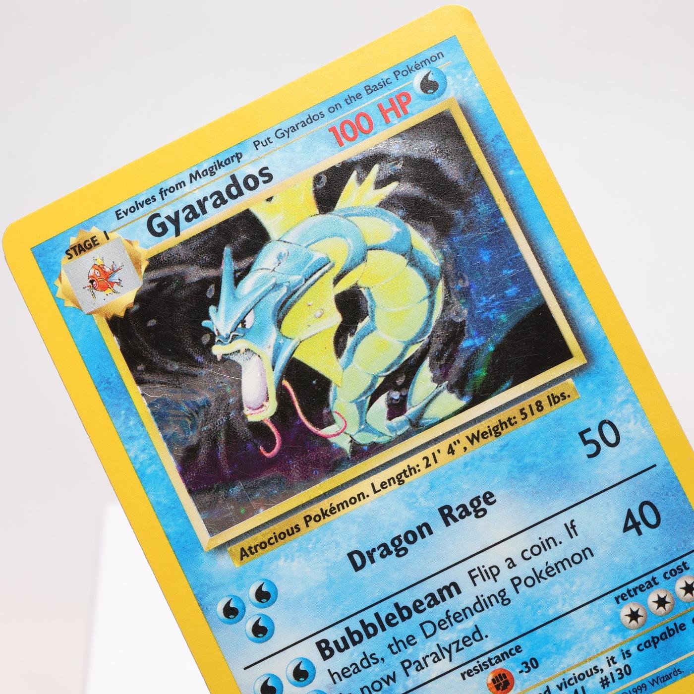 Pokemon TCG – Gyarados 6/102 Base Set Holo Rare  WOTC – MP
