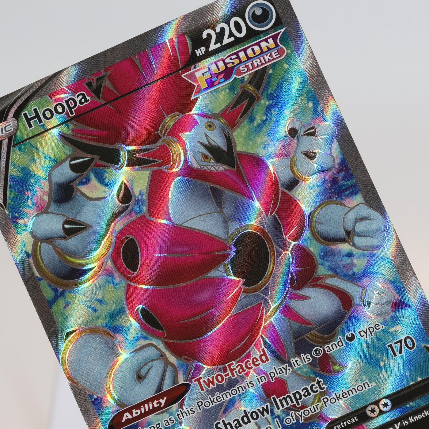 Pokemon TCG Hoopa V 253264 Fusion Strike Full Art NM 168205418467