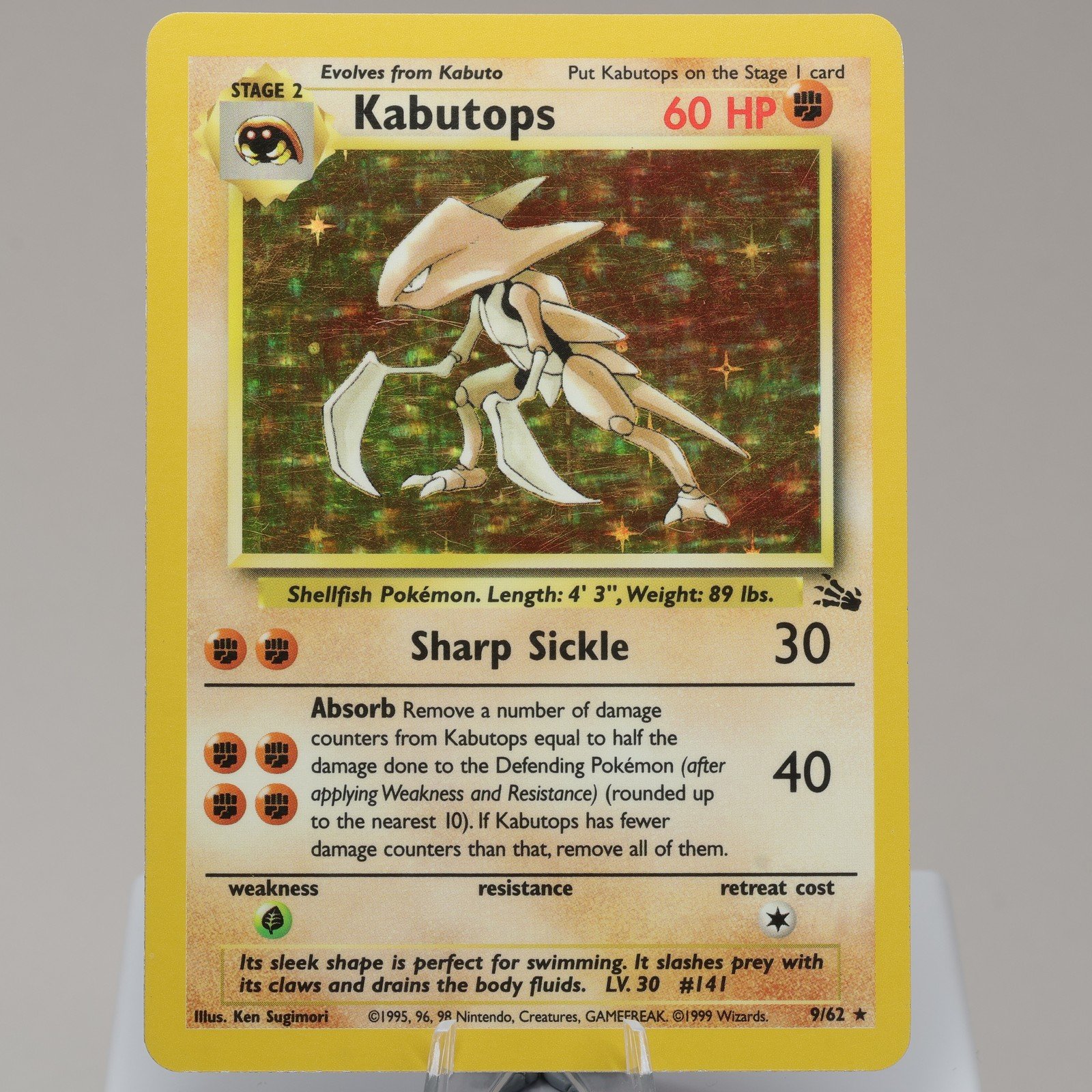 Pokemon TCG Kabutops 962 Fossil Holo Rare WOTC 1999 EXC 167950659027 2