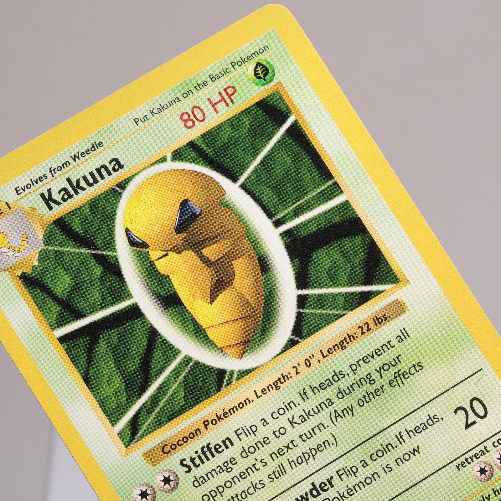 Pokemon TCG Kakuna 33102 Base Set Uncommon Shadowless WOTC 1999 EXC 168006227367