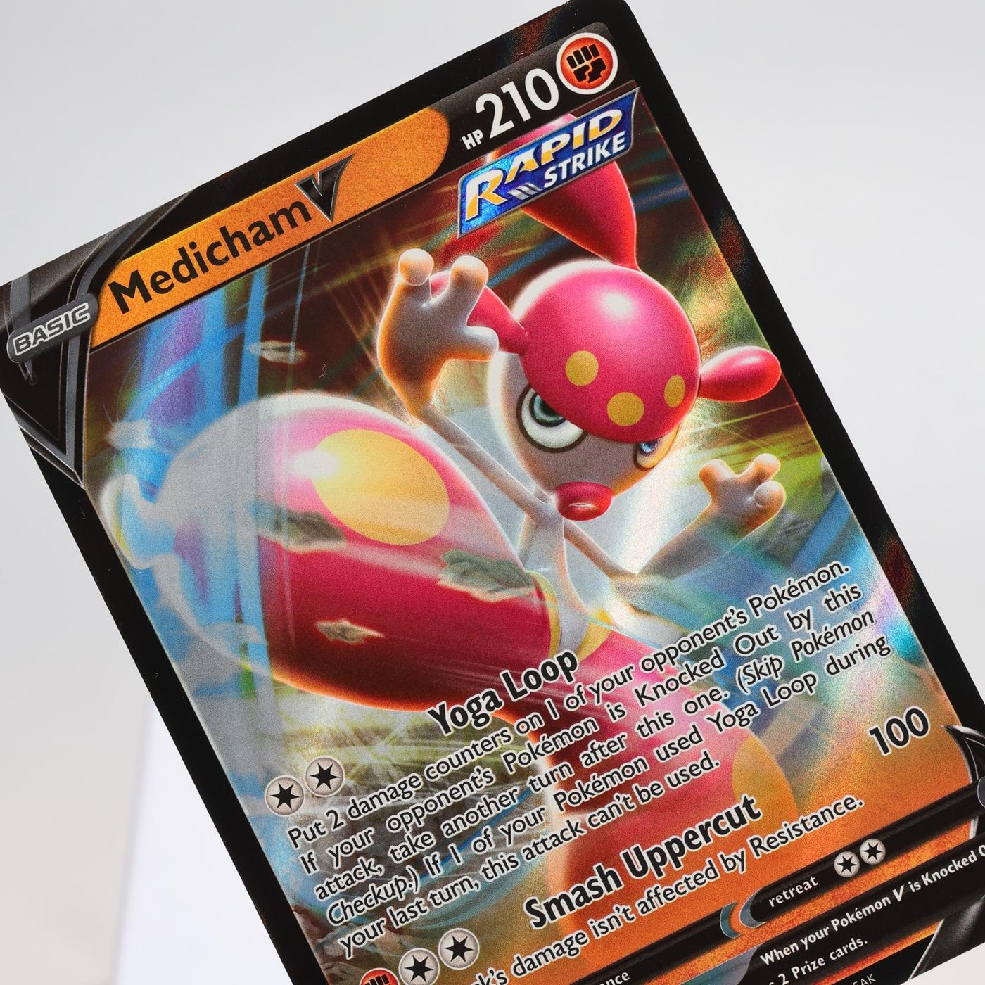 Pokemon TCG Medicham V 83203 Evolving Skies V Rare NM 168287250377