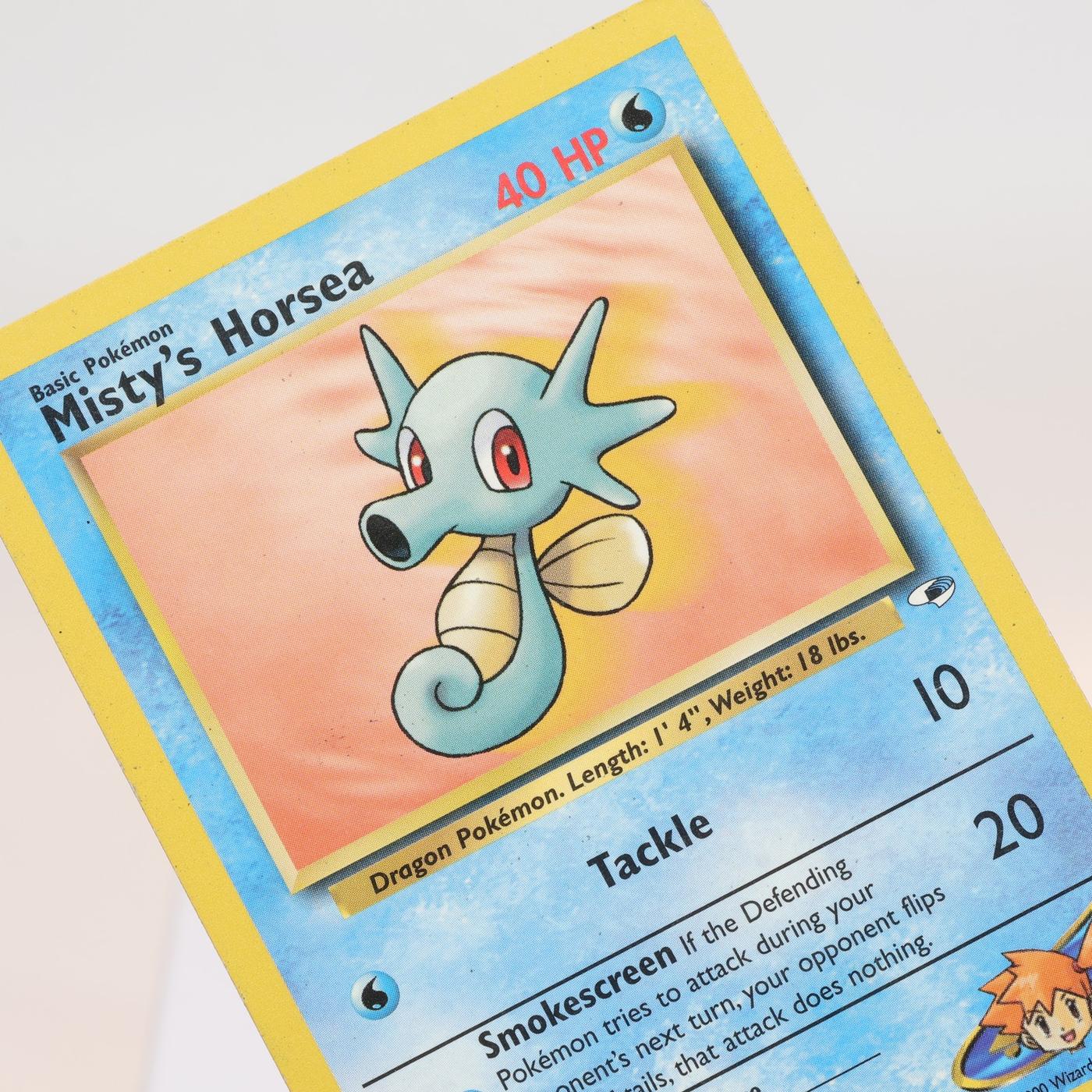 Pokemon TCG Mistys Horsea 86132 Gym Heroes Common WOTC MP 168232466107