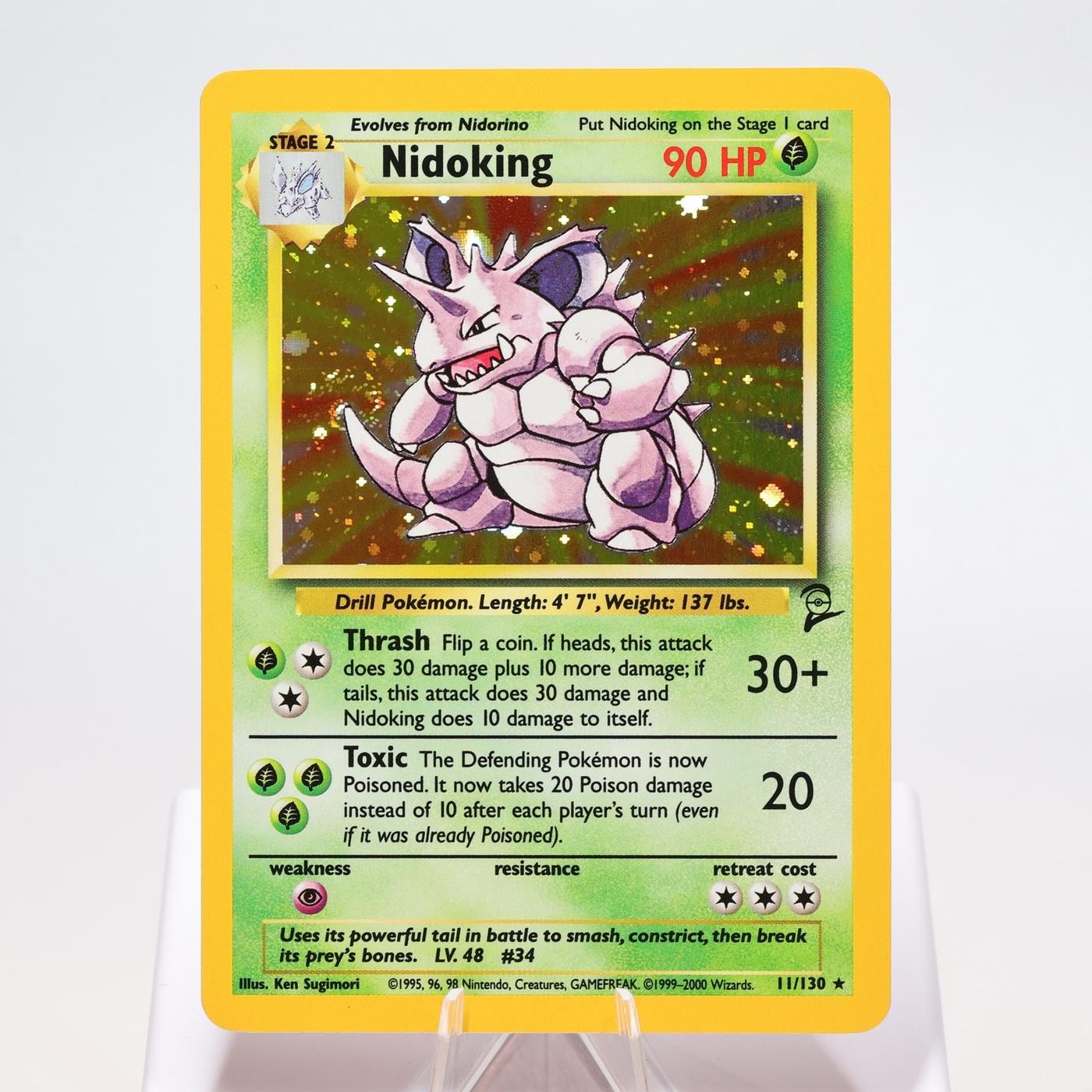Pokemon TCG Nidoking 11130 Base Set 2 Holo Rare WOTC NM 168334493767 2