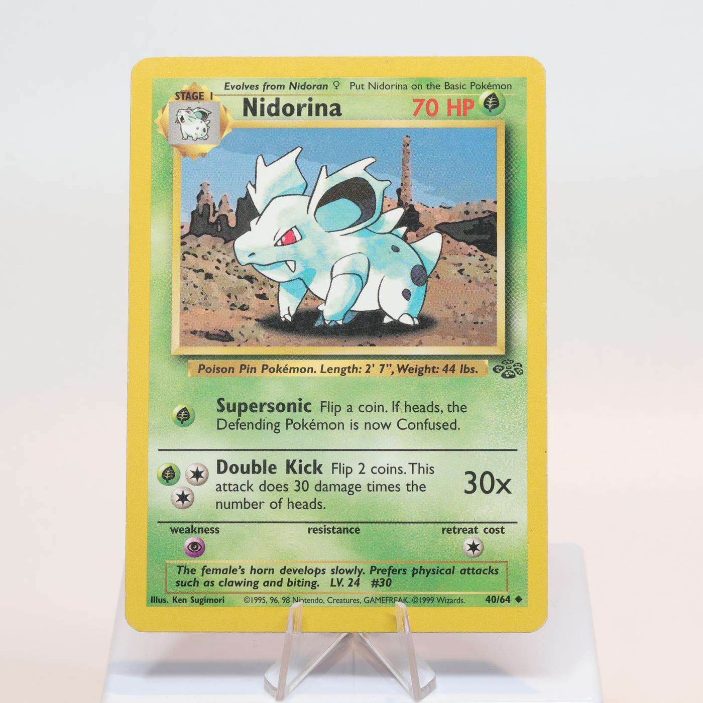 Pokemon TCG Nidorina 4064 Jungle Uncommon WOTC EXCIndent 168232466147 2