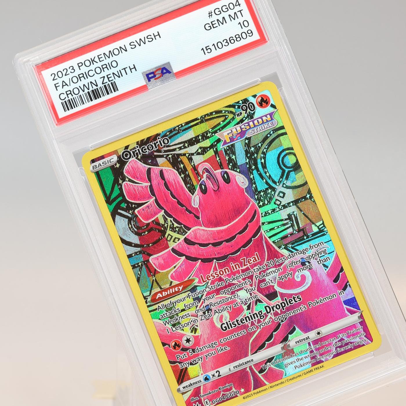 Pokemon TCG Oricorio GG04GG70 Crown Zenith Trainer Gallery PSA 10 GEM MT 168441076167