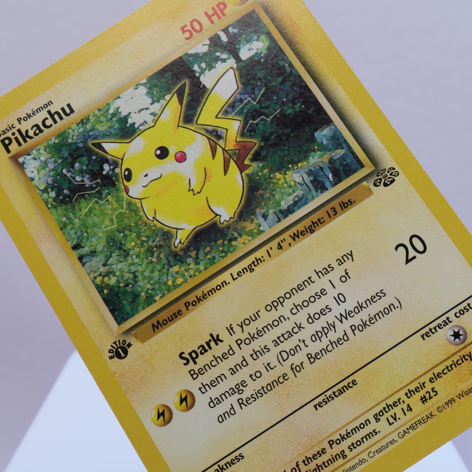 Pokemon TCG – Pikachu 60/64 Jungle Common 1st Edition WOTC 1999 – EXC/NM