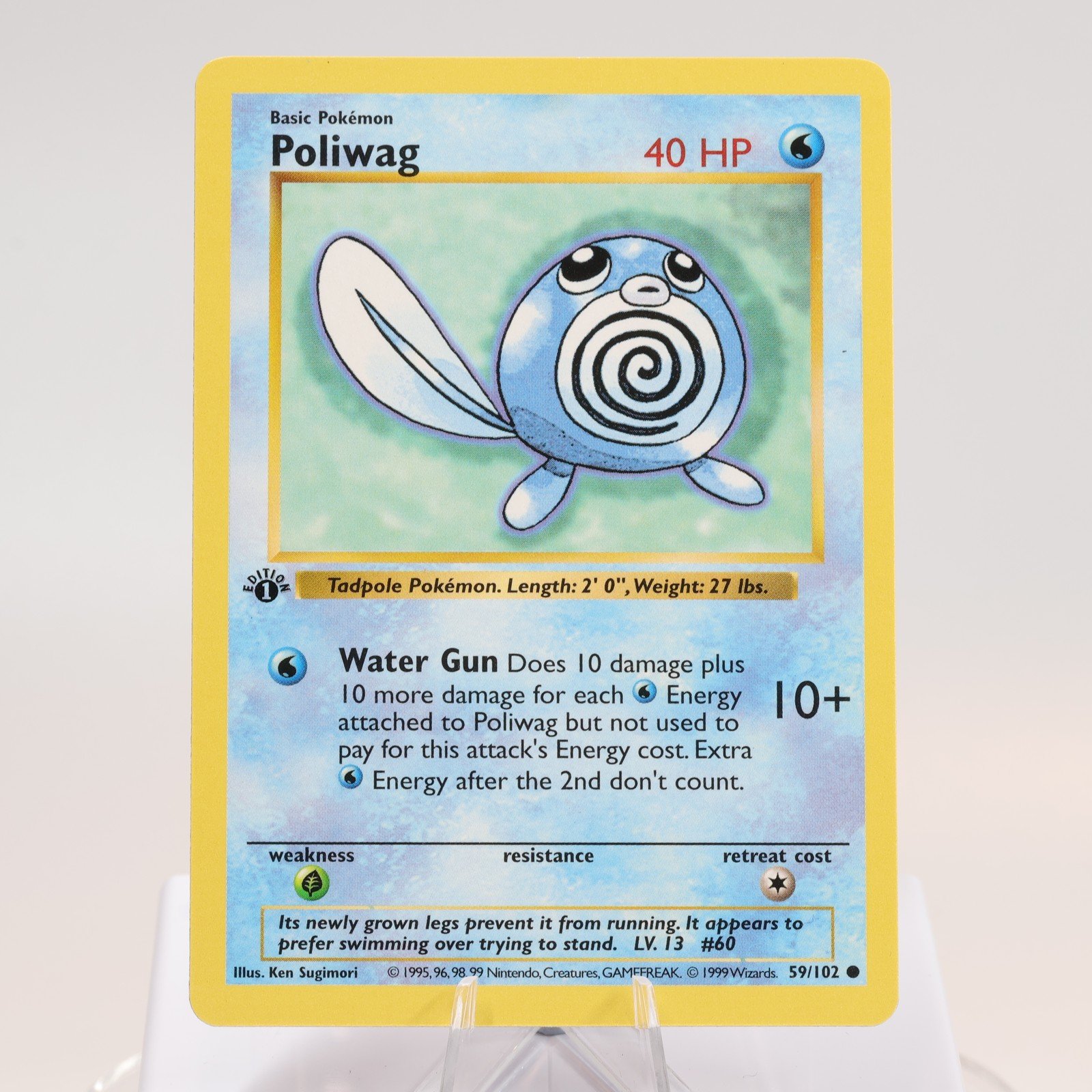 Pokemon TCG Poliwag 59102 Base Set Common 1st Edition WOTC 1999 NM 168144948277 2