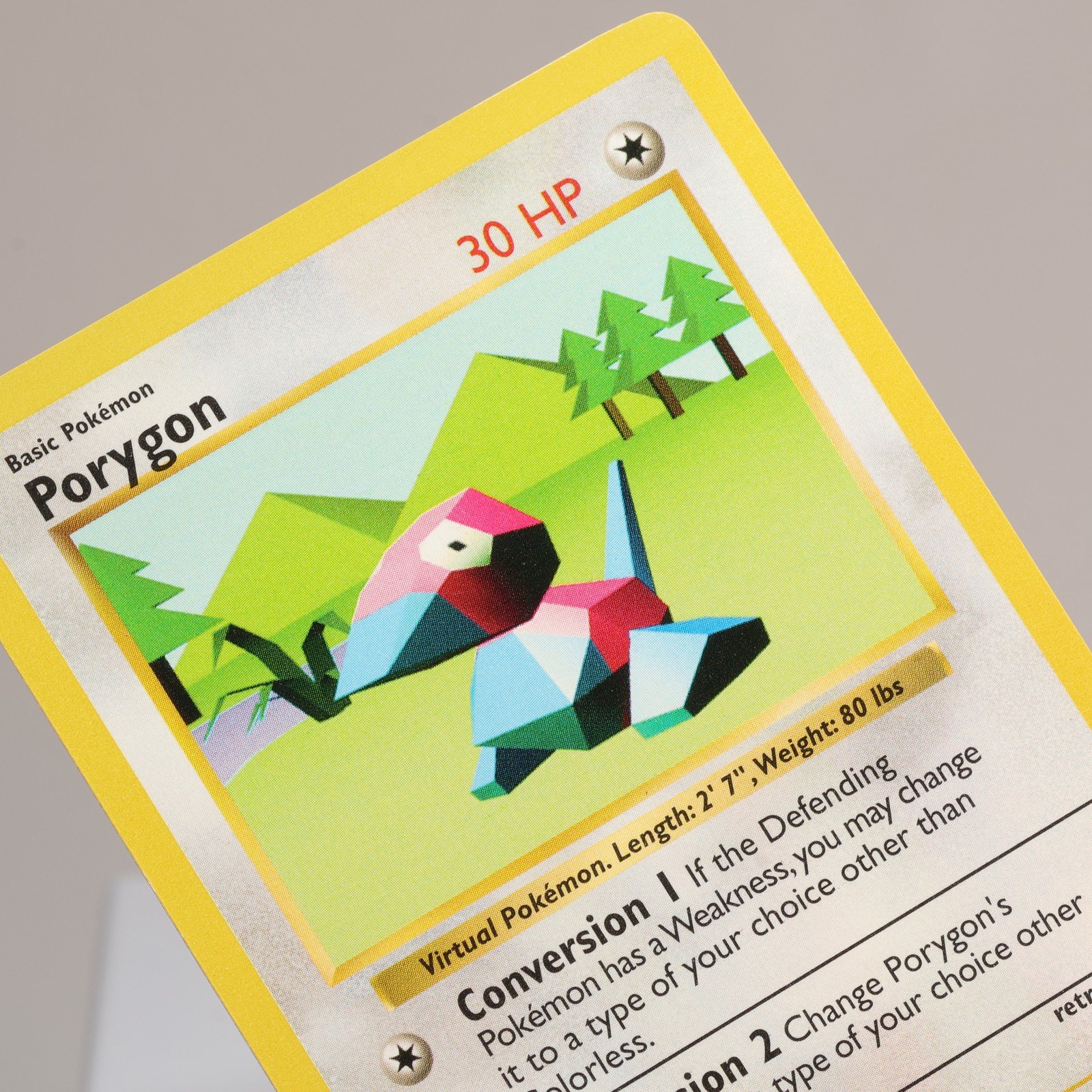 Pokemon TCG – Porygon 39/102 Base Set Uncommon Shadowless WOTC 1999 – EXC/NM