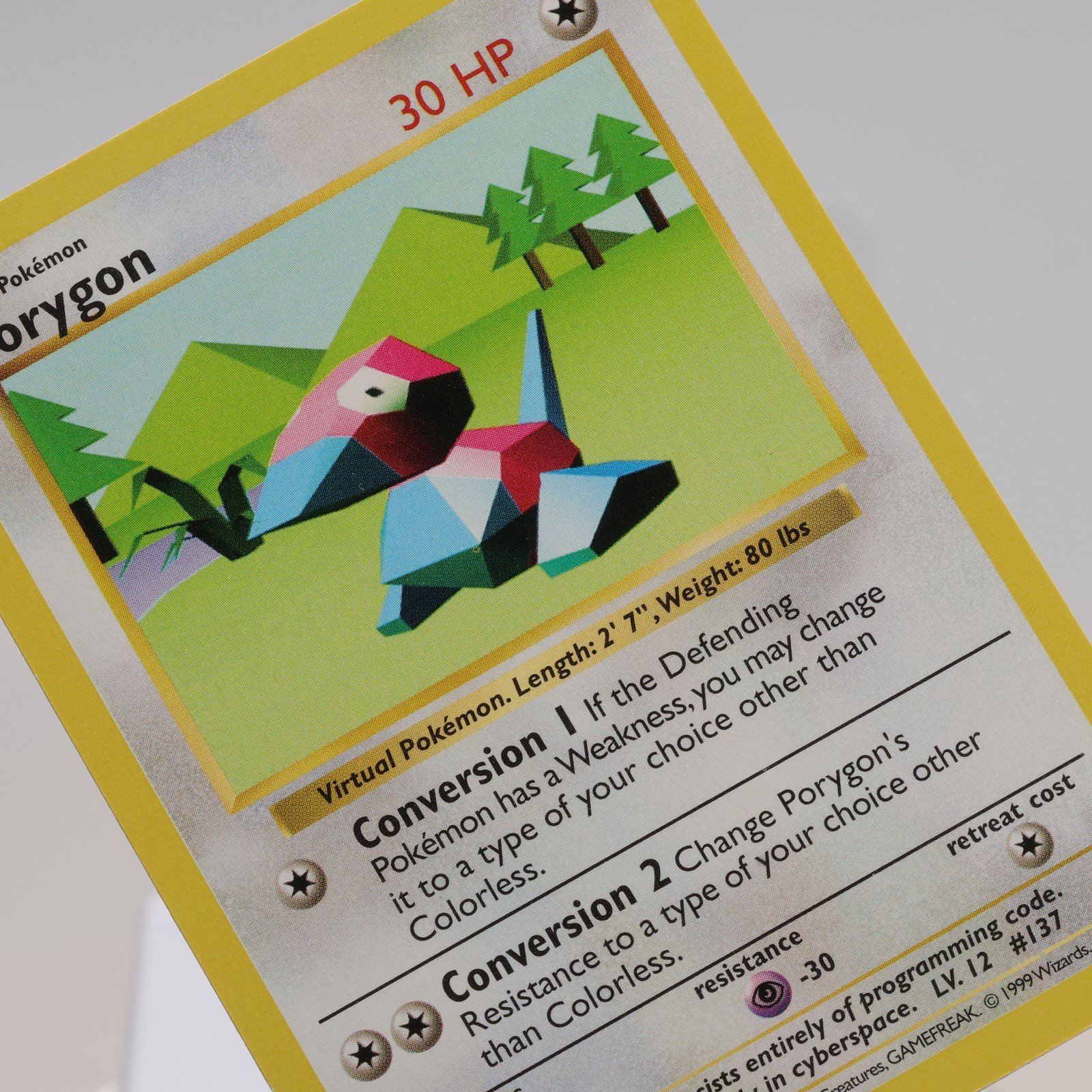 Pokemon TCG – Porygon 39/102 Base Set Uncommon Shadowless WOTC 1999 – NM/EXC