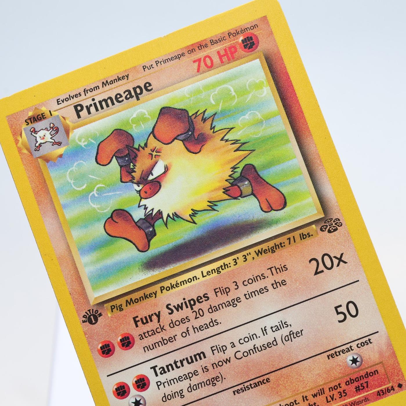 Pokemon TCG Primeape 4364 Jungle Uncommon 1st Edition WOTC 168300703697