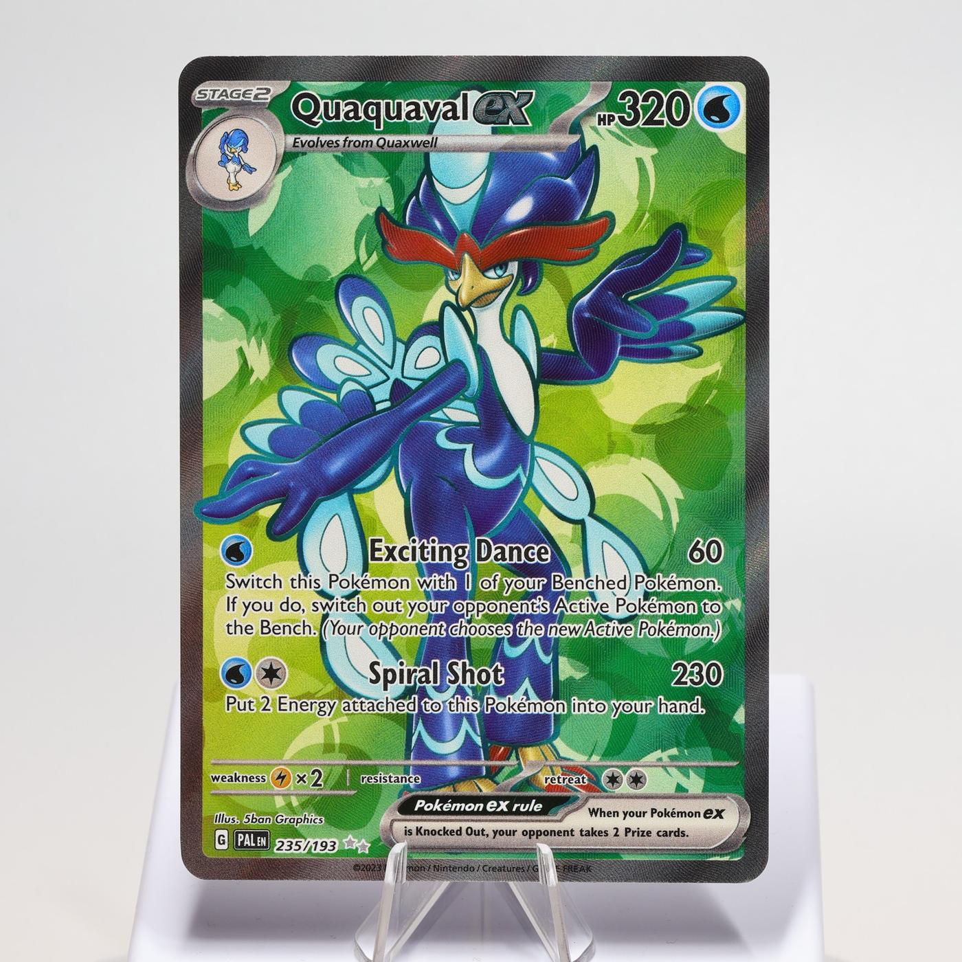Pokemon TCG Quaquaval Ex 235193 Paldea Evolved Ultra Rare NM 168289851167 2