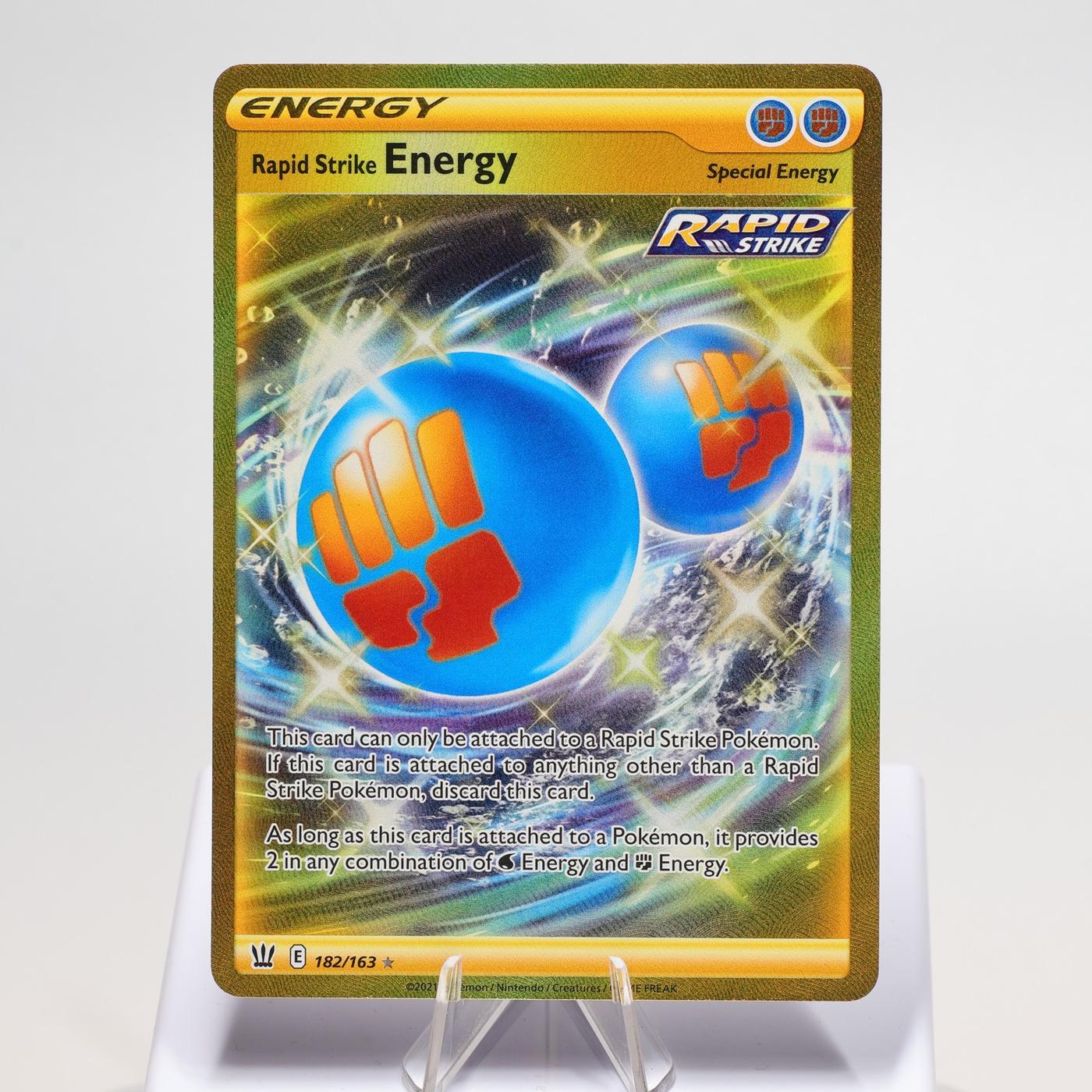 Pokemon TCG Rapid Strike Energy 182163 Battle Styles Secret Rare NM 168289851177 2