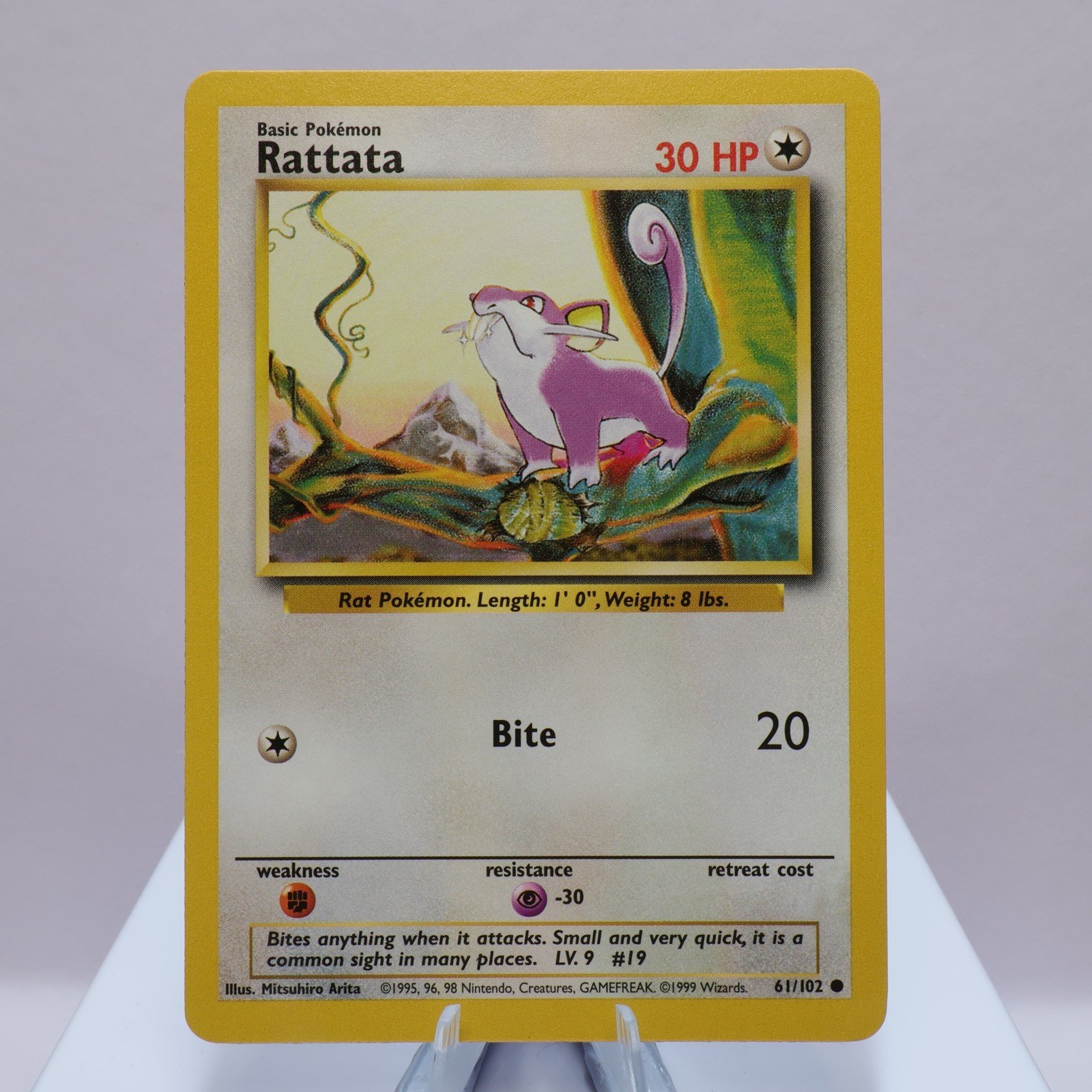Pokemon TCG Rattata 61102 Base Set Common WOTC 1999 EXCNM 167672728277 2
