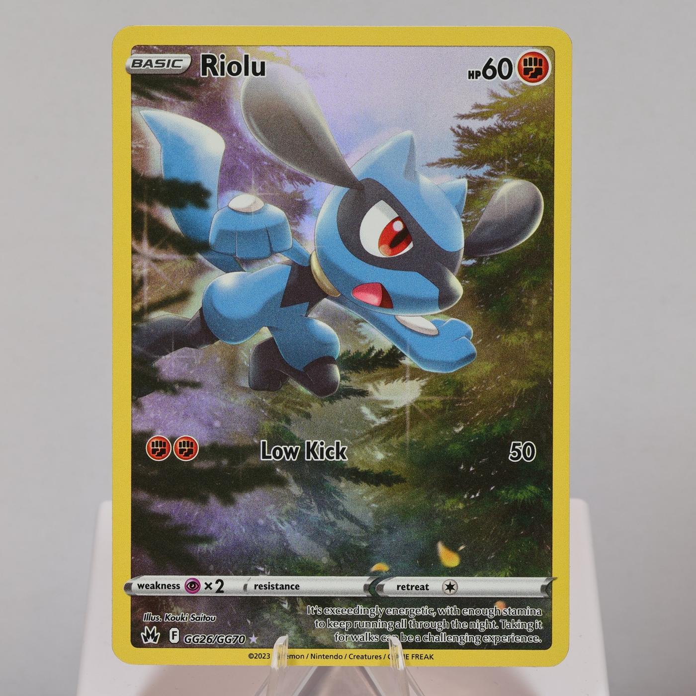 Pokemon TCG Riolu GG26GG70 Crown Zenith Galarian Gallery WOTC NMM 168575354957 2