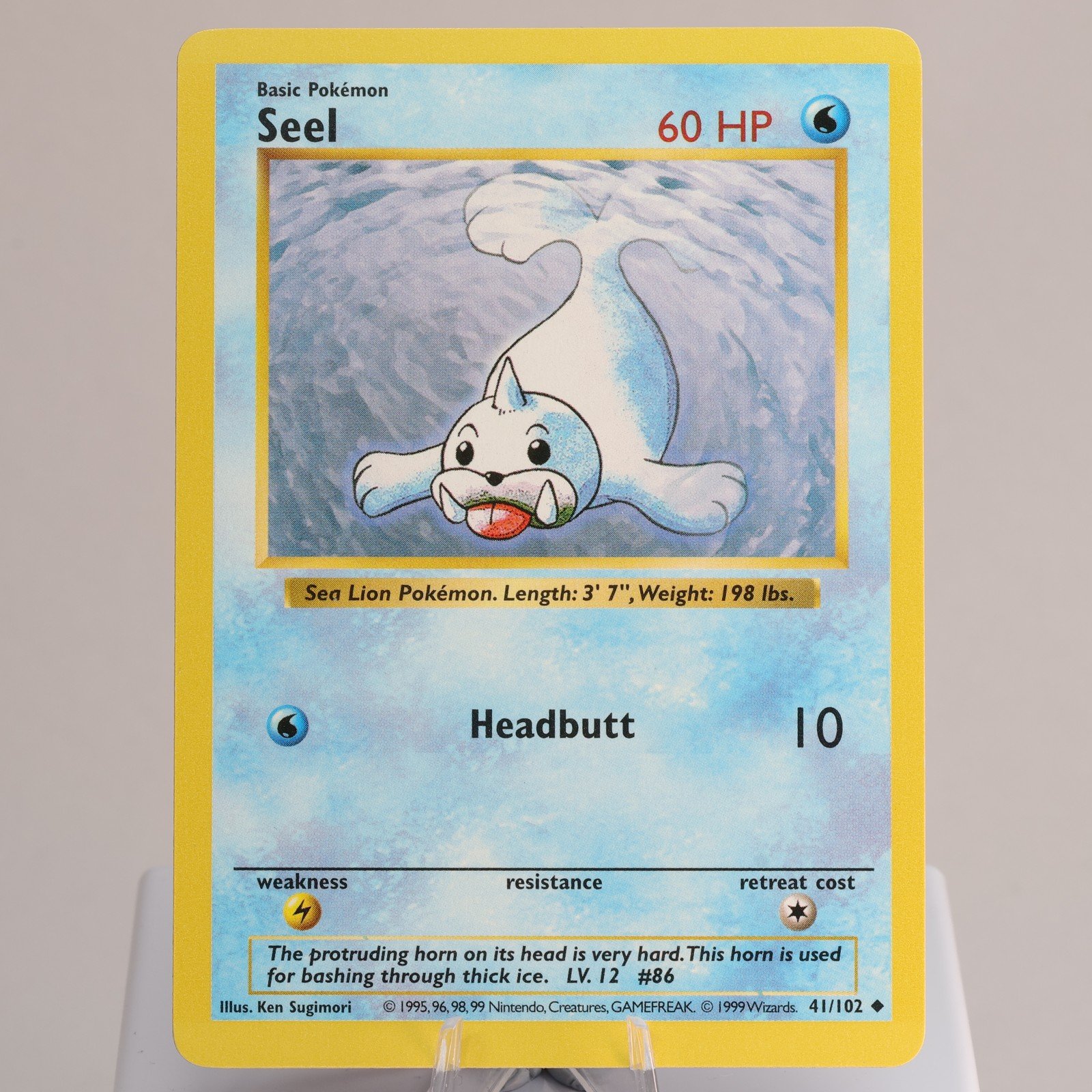 Pokemon TCG Seel 41102 Base Set Uncommon Shadowless WOTC 1999 EXC 168006227457 2