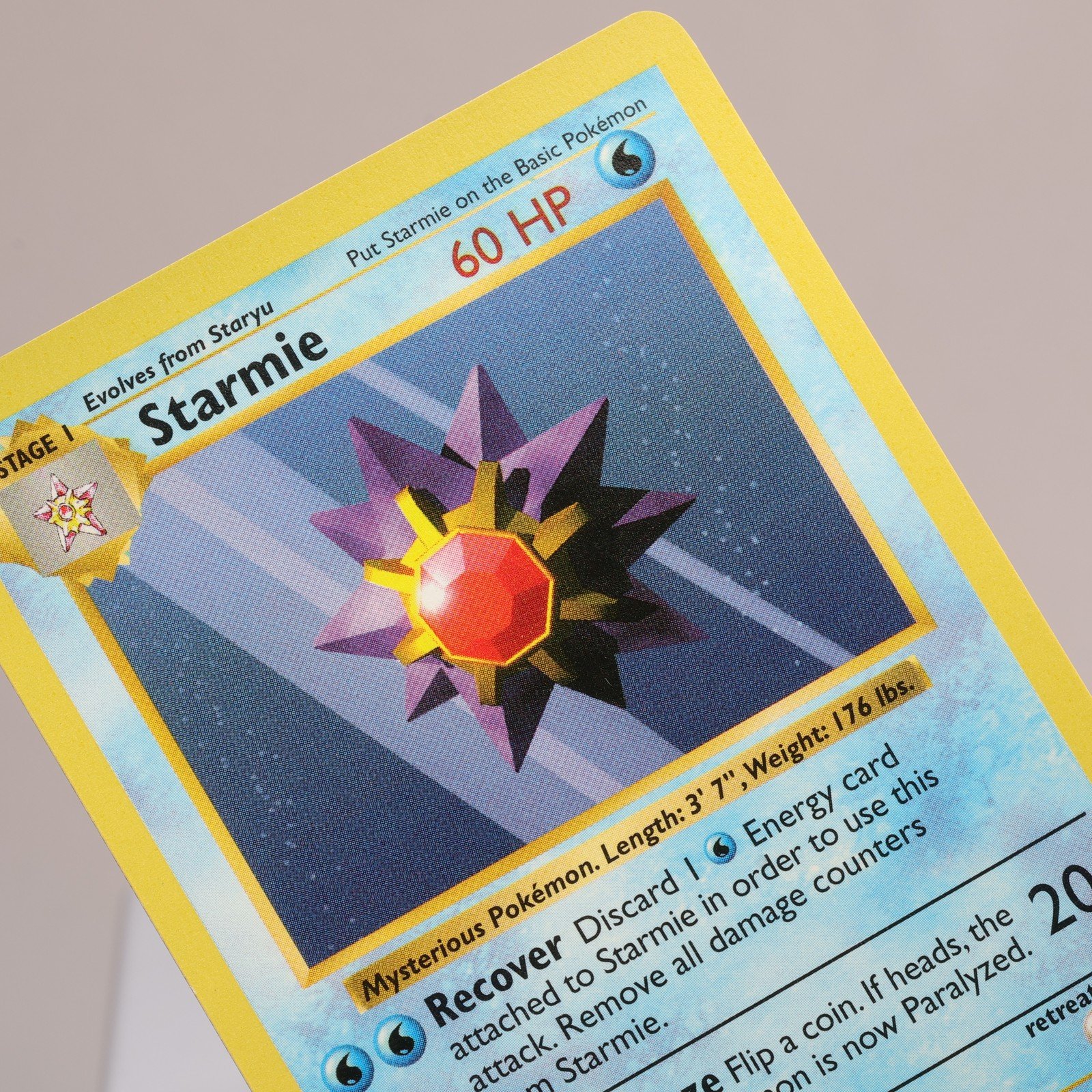 Pokemon TCG Starmie 64102 Base Set Common Shadowless WOTC 1999 EXCNM 168006227407