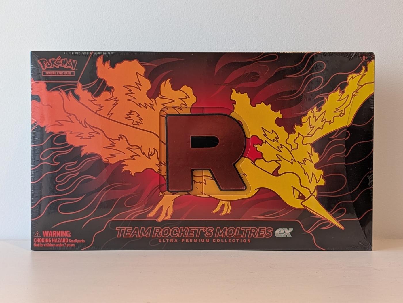 Pokemon TCG Team Rockets Moltres Ex Ultra Premium Collection Box UPC SEALED 168579726547