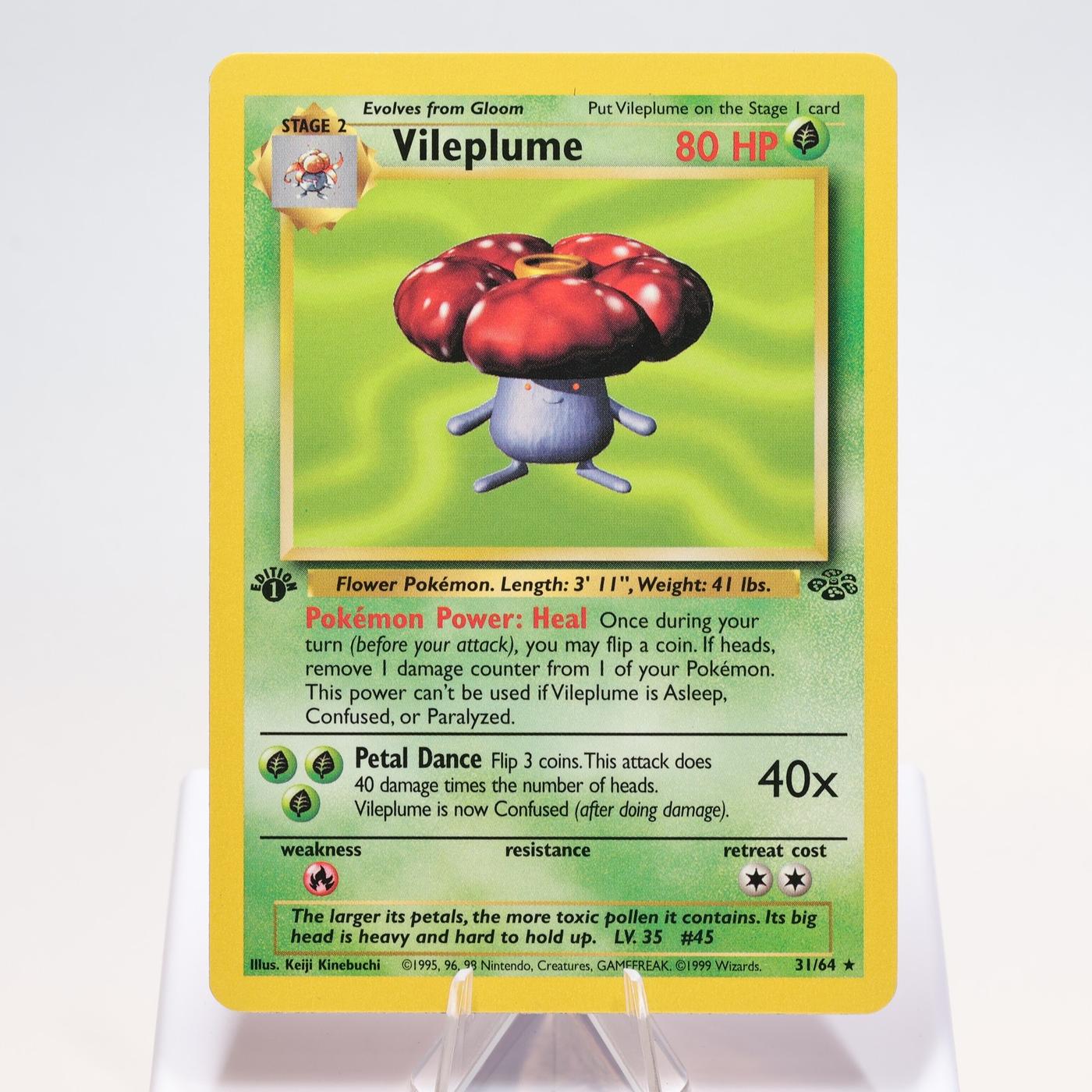 Pokemon TCG Vileplume 3164 Jungle Rare 1st Edition WOTC EXCNM 168300703657 2