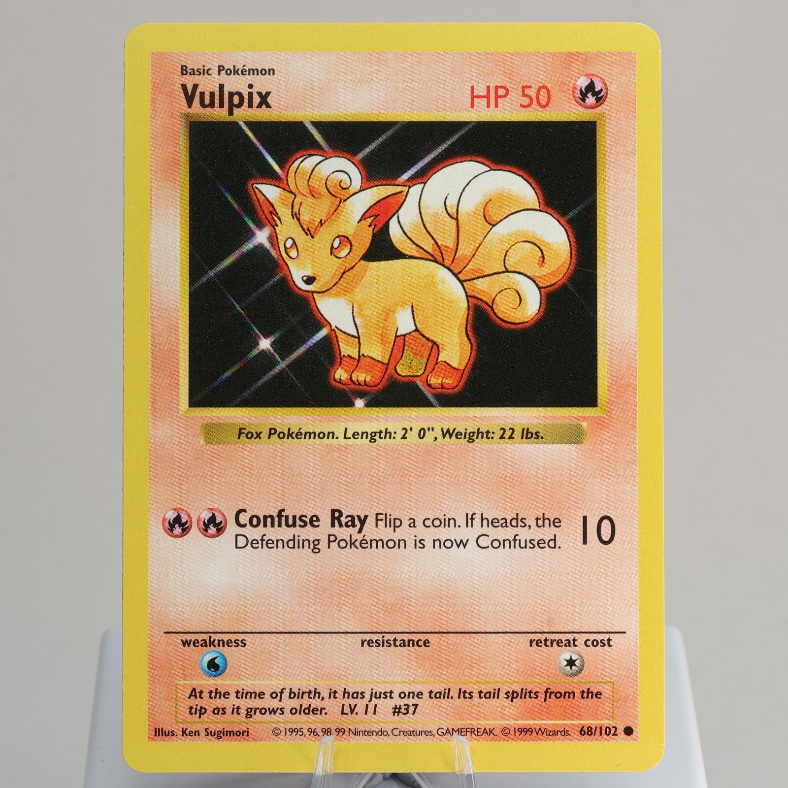 Pokemon TCG Vulpix 68102 Base Set Common Shadowless WOTC 1999 EXCNM 168006227397 2