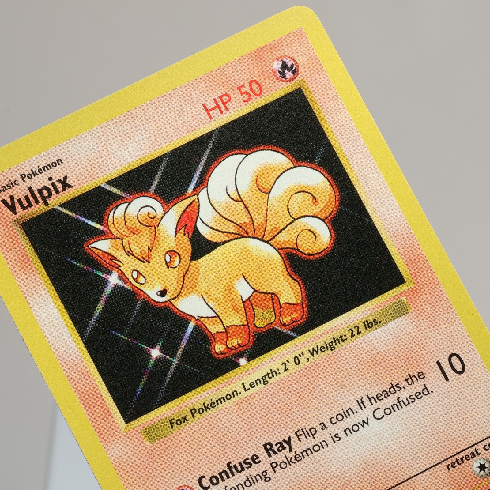 Pokemon TCG Vulpix 68102 Base Set Common Shadowless WOTC 1999 EXCNM 168006227397