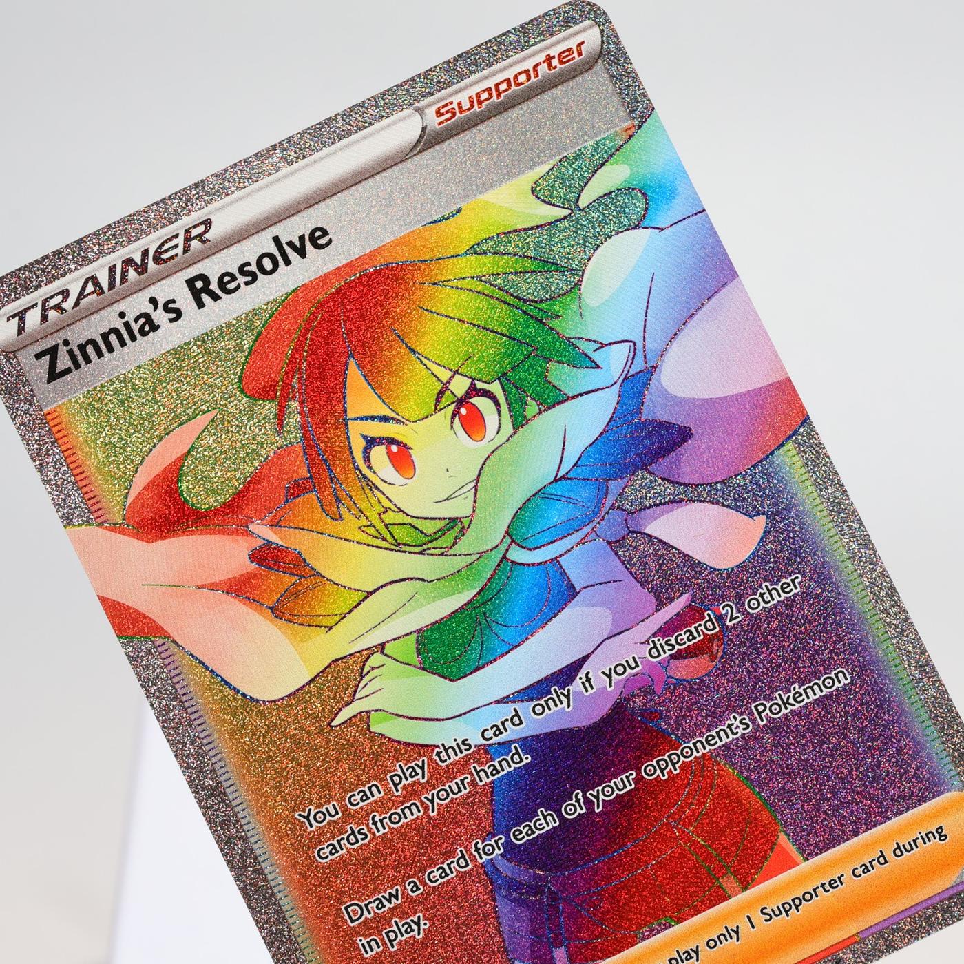 Pokemon TCG Zinnias Resolve 225203 Evolving Skies Secret Rare NM 168287250367