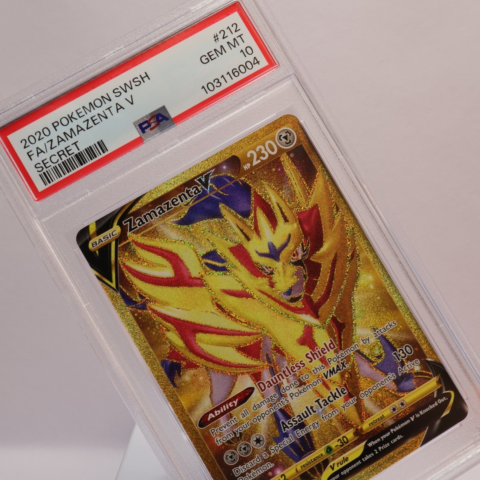 Pokemon TCG – 212 FA Zamazenta V – PSA 10 GEM MT