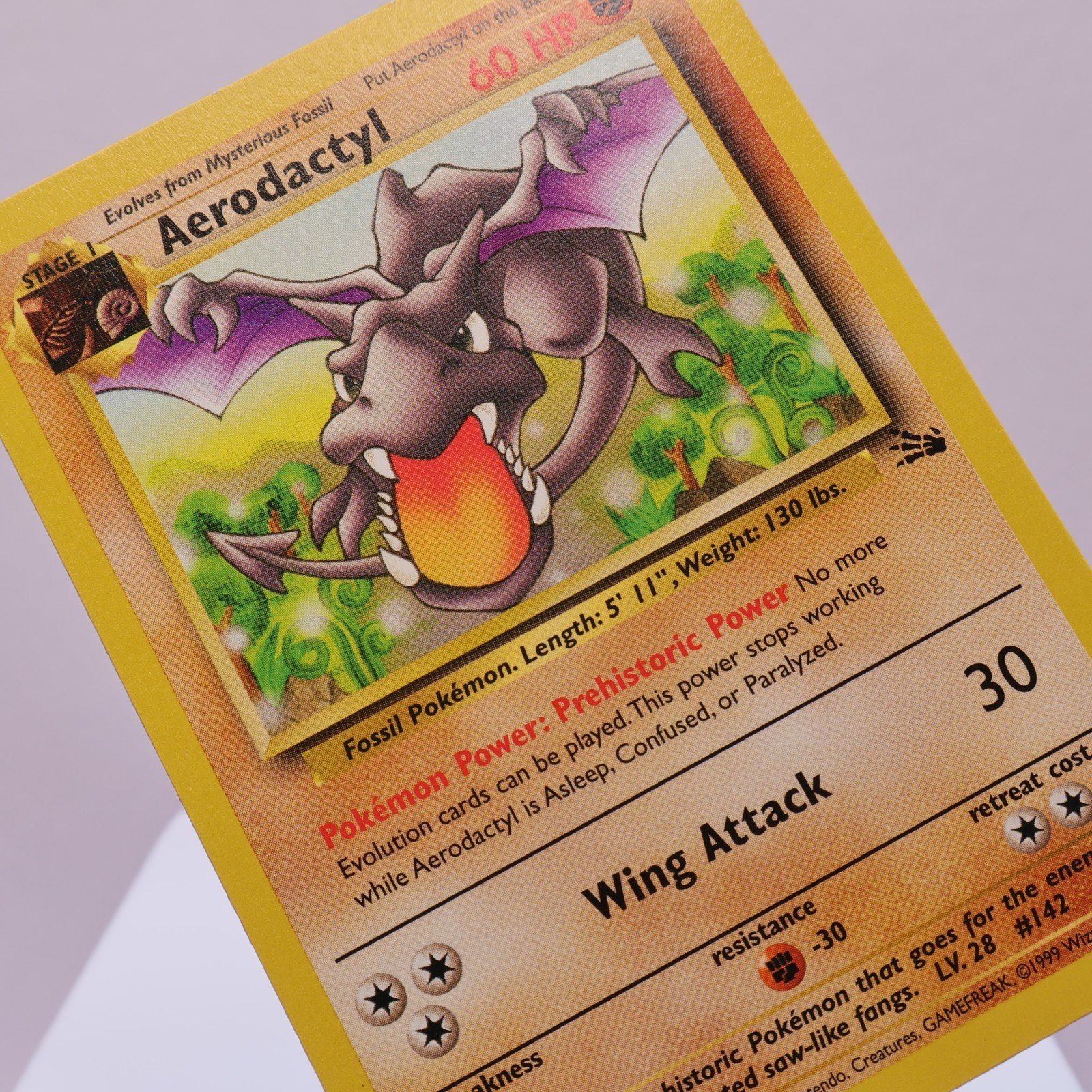 Pokemon TCG – Aerodactyl 16/62 Fossil Rare  WOTC 1999 – EXC/NM