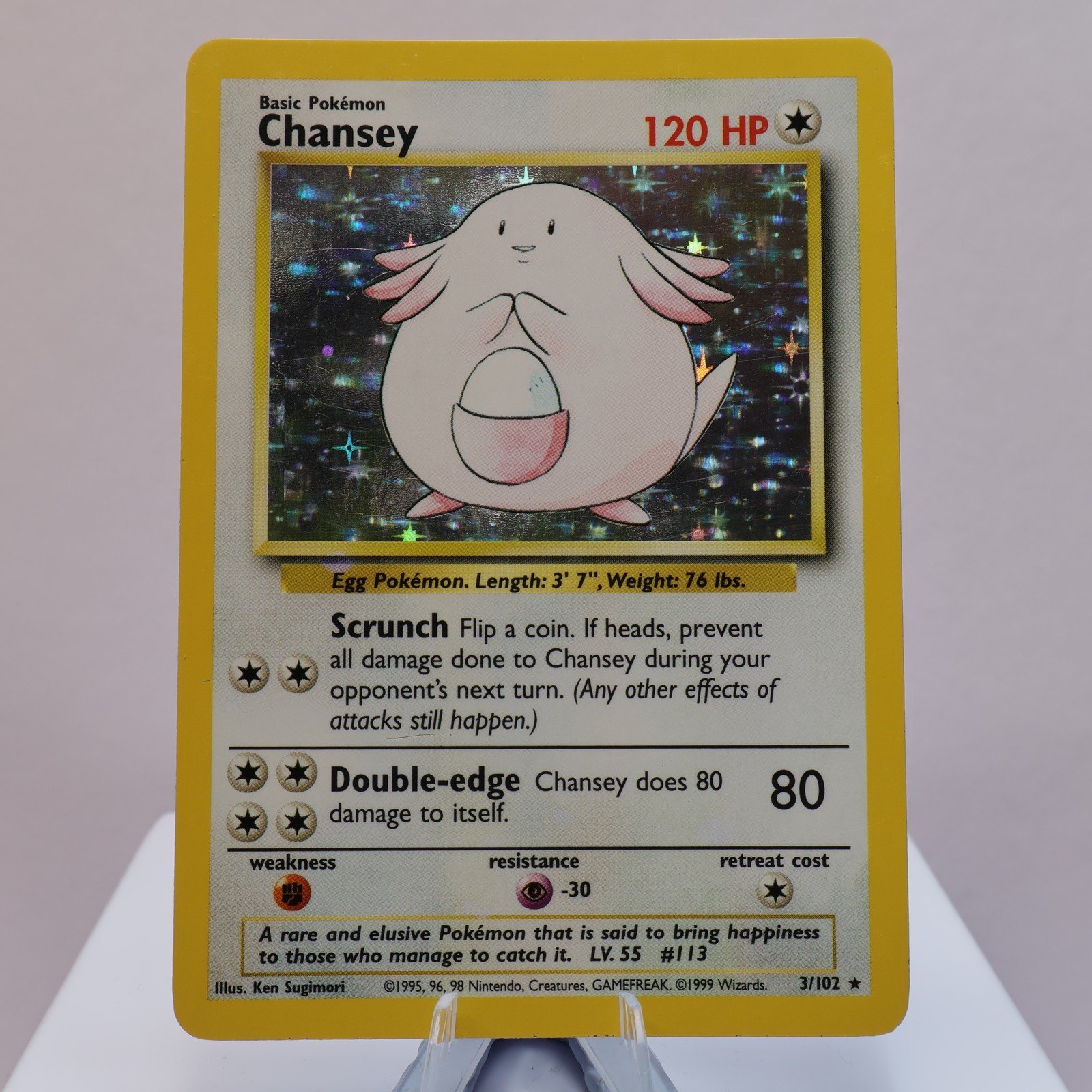 Pokemon TCG Chansey 3102 Base Set Holo Rare WOTC 1999 EXC 167830364488 2