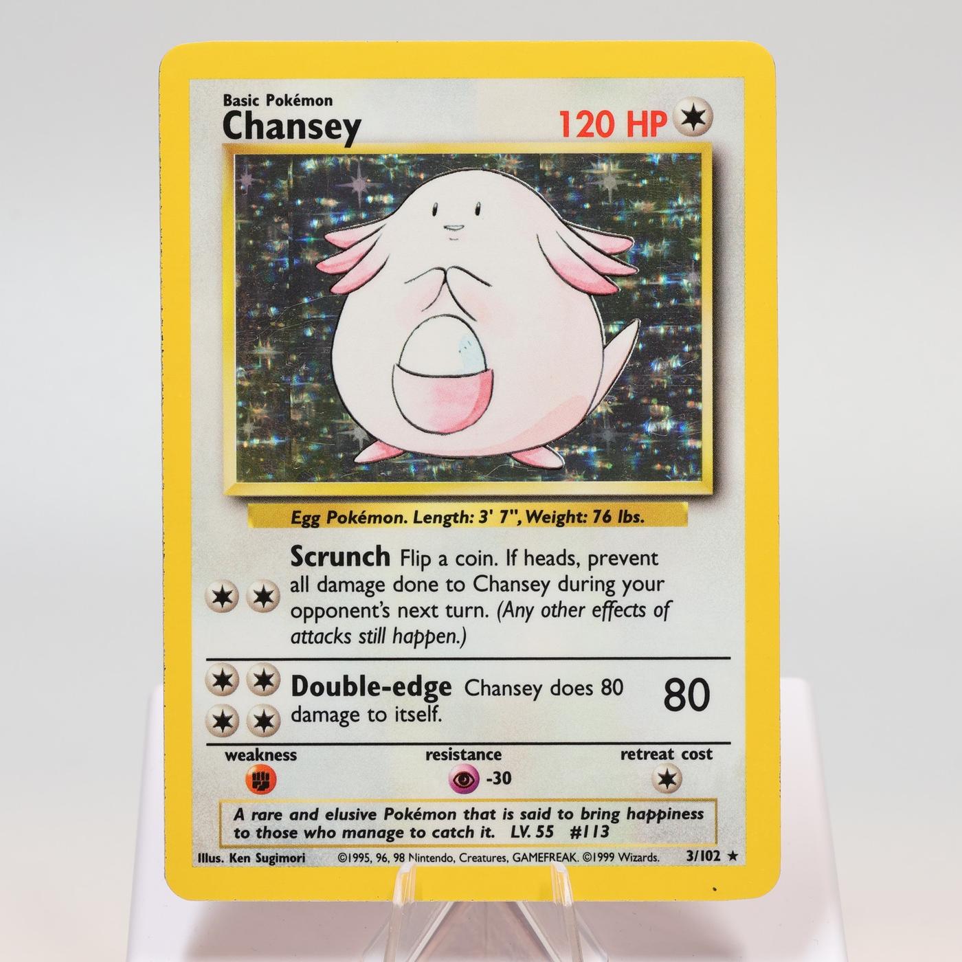 Pokemon TCG Chansey 3102 Base Set Holo Rare WOTC EXC 168411843618 2